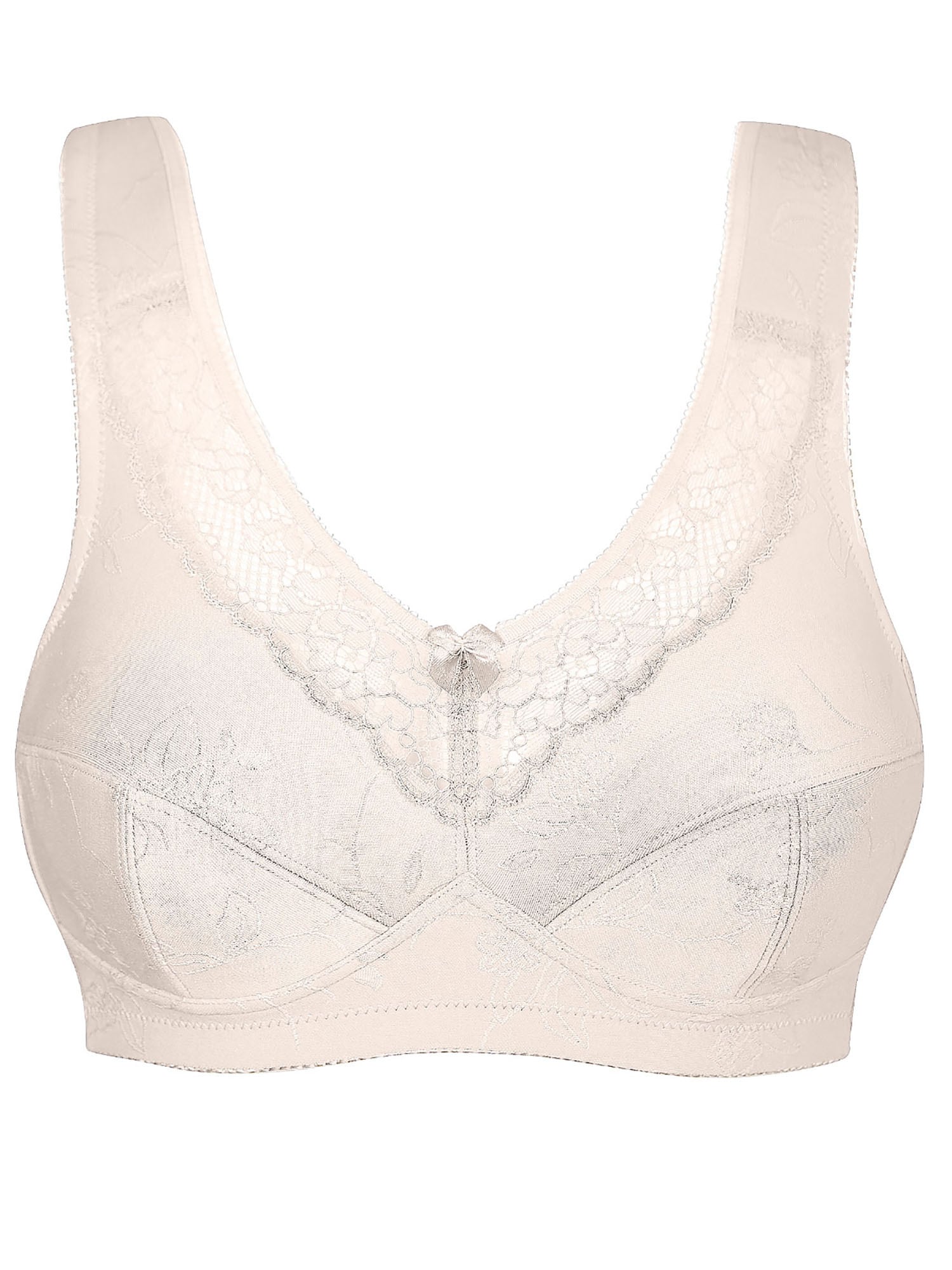 SUSA Damen Entlastungs-BH "Entlastungs BH ohne Bügel Basic", Gr. 85, beige, Obermaterial: 55% Polyamid PA. 39% Baumwolle CO. 6% Elasthan EL., BHs