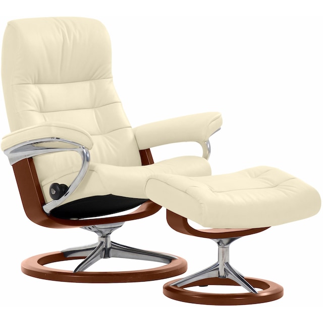 Black Friday Stressless® Relaxsessel »Opal«, (Set, Relaxsessel mit Hocker),  mit Hocker, mit Signature Base, Größe M, mit Schlaffunktion | BAUR