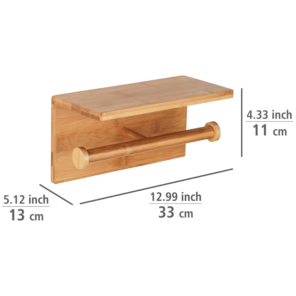 WENKO Toiletten-Ersatzrollenhalter »Bambusa«