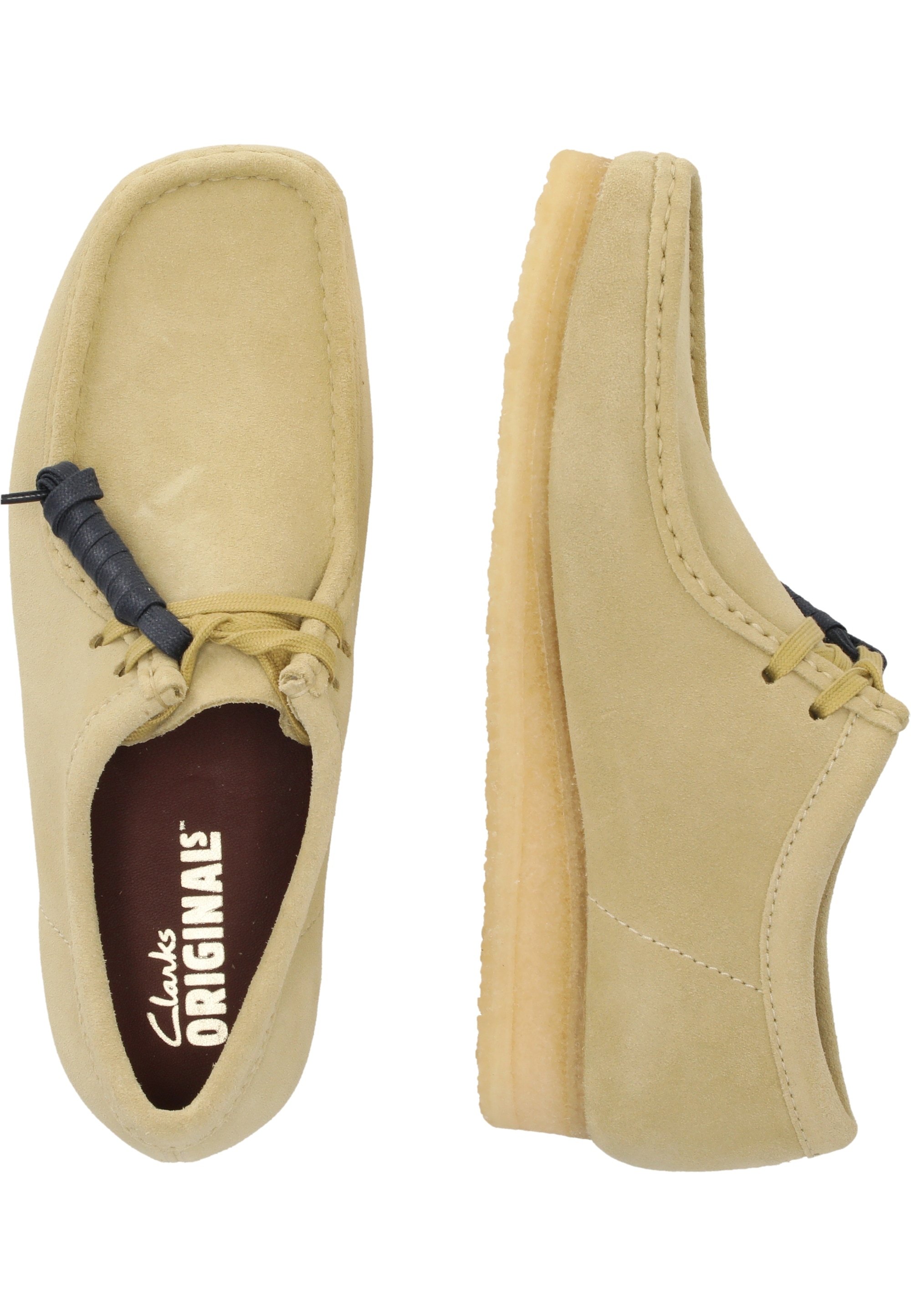 Clarks Schnürschuh »Wallabee Maple«, mit unnachahmlicher Kreppsohle