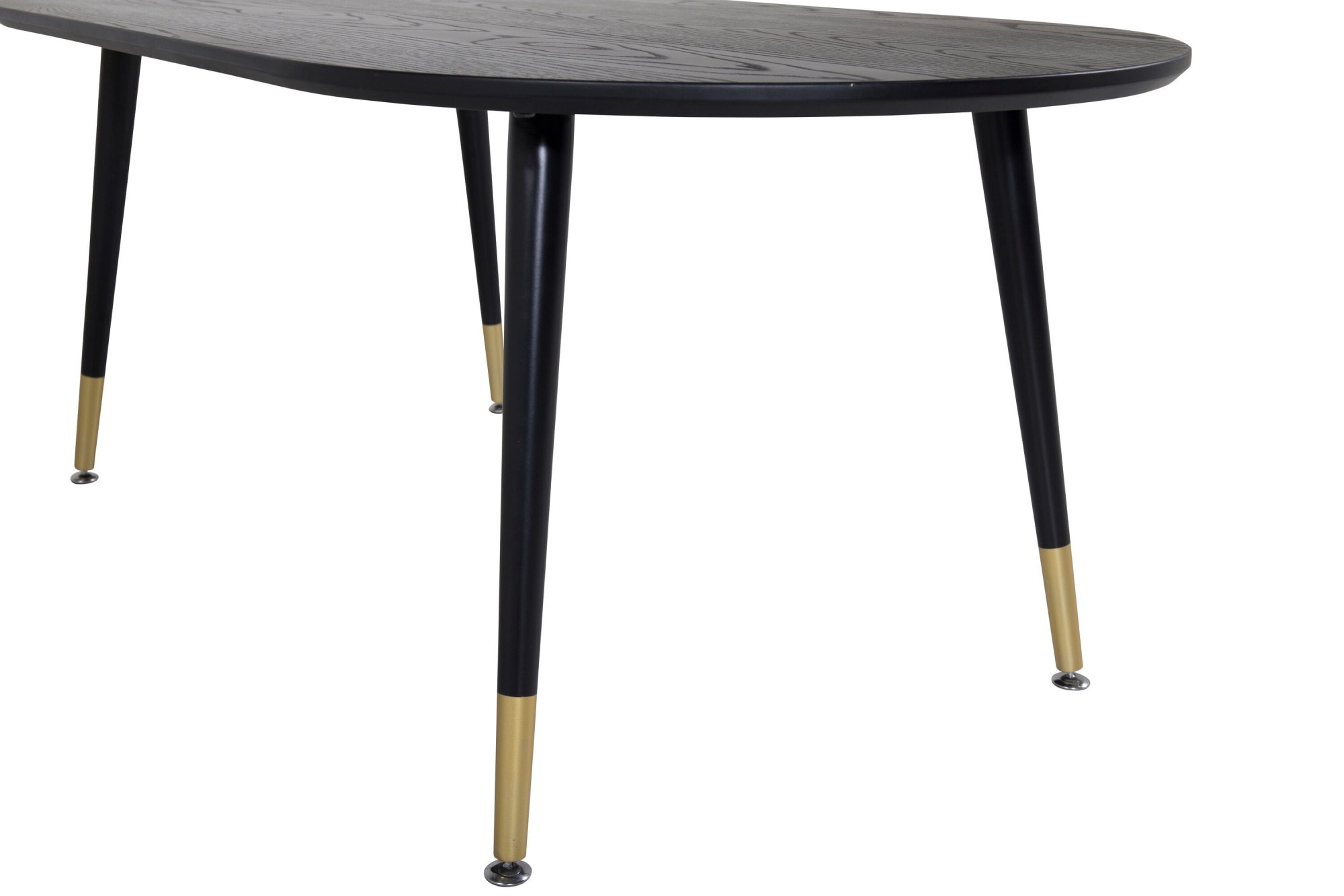 Venture Home Couchtisch »Dipp, Couchtisch in elegantem Schwarz mit Messing-Detail, 120 × 60 cm« Sofatisch, Furnier, Stahl, rechteckig, edel