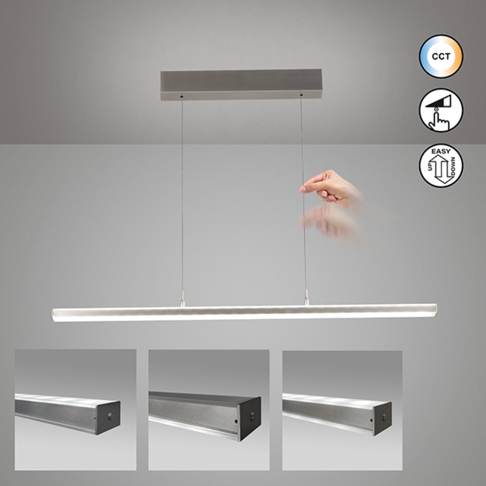 FISCHER & HONSEL Pendelleuchte »Valeno« LED-Board 1 Stk. Farbtemperatur in 3 Stufen einstellbar, höhenverstellbar mit Kabellift