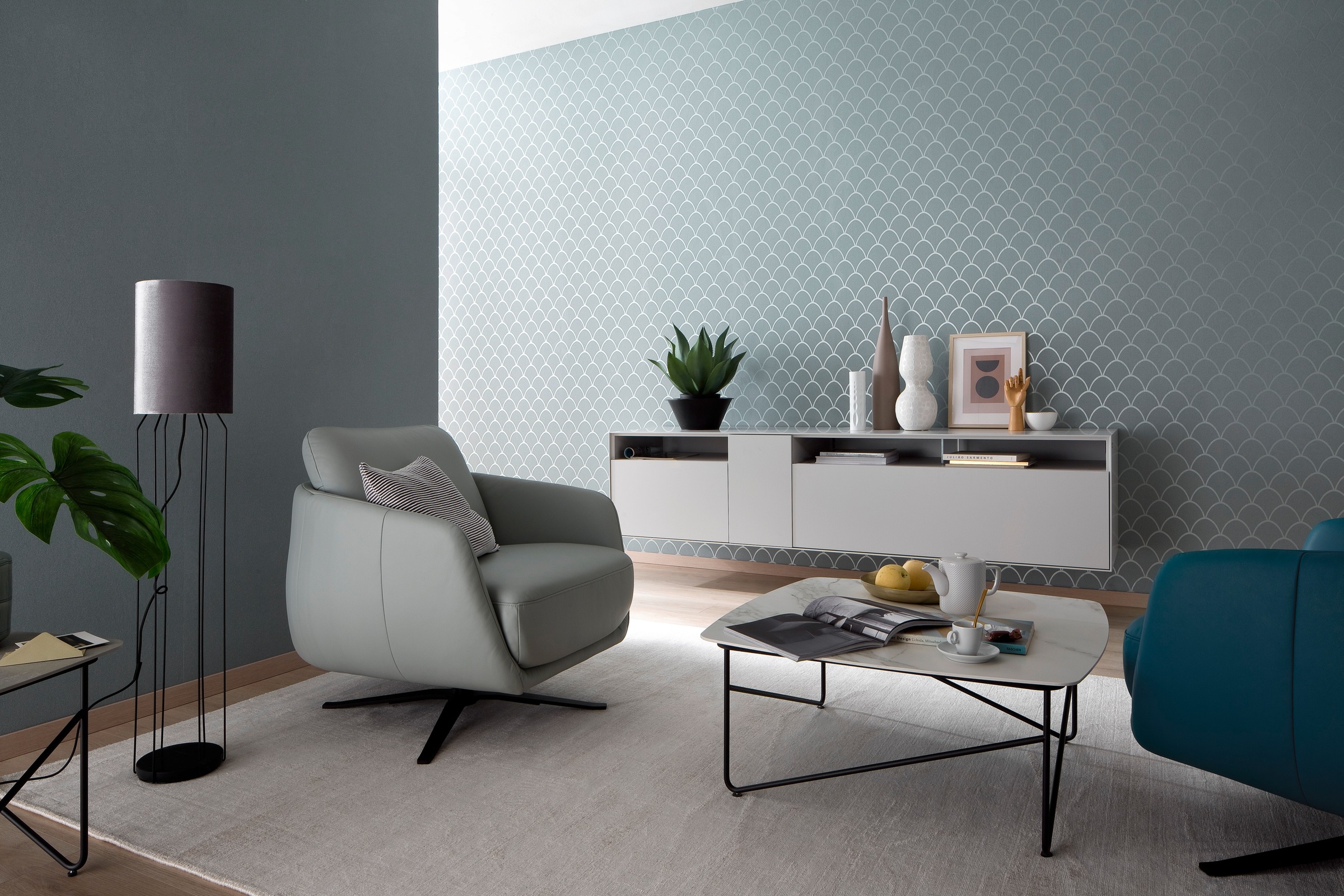 SCHÖNER WOHNEN-Kollektion Teppich »Alessa« rechteckig 5 mm Höhe Viskose, Wohnzimmer