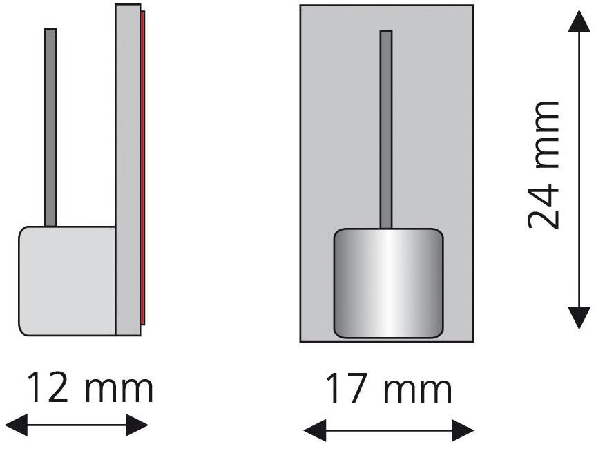 Liedeco Klebeträger für Vitragen-Bistrostangen günstig online kaufen