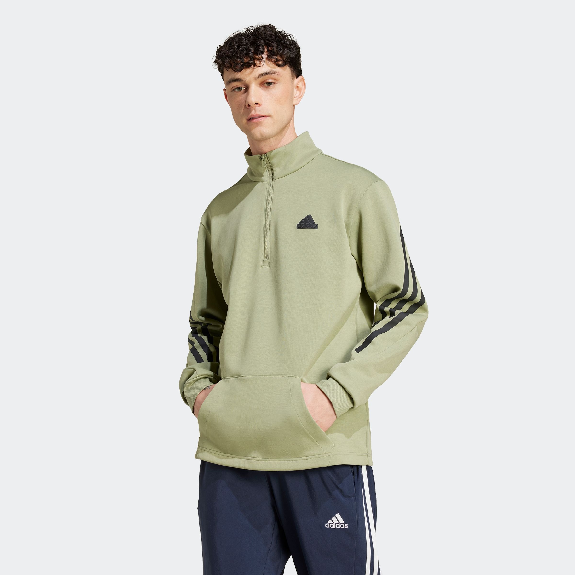 adidas Sportswear Rollkragenpullover "FUTURE ICONS 3-STREIFEN HALF-ZIP" 1 günstig online kaufen