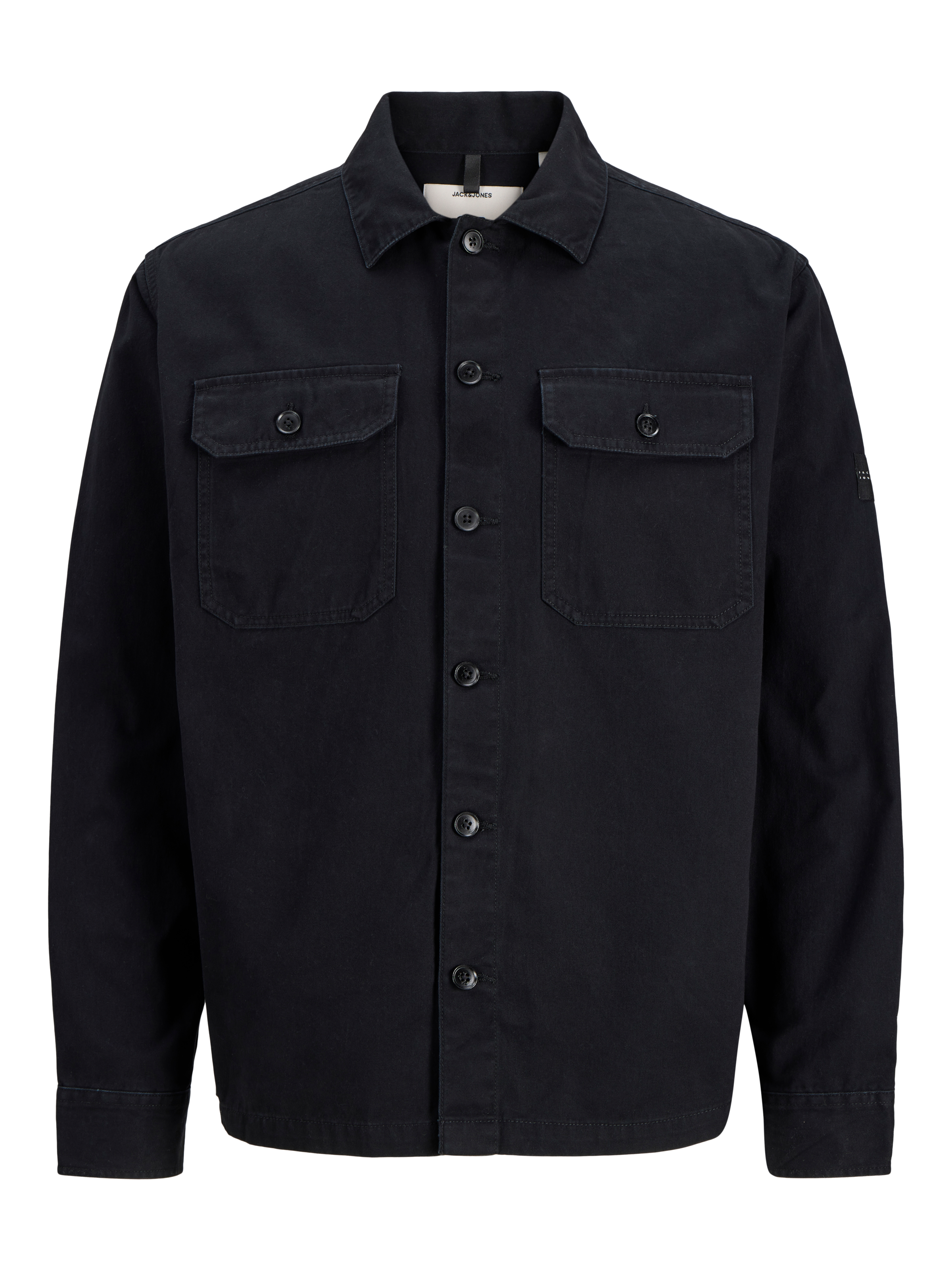 Jack & Jones Langarmhemd "JCOFUSION CLASSIC BADGE OVERSHIRT LN" Overshirt aus Baumwolle, relaxed fit