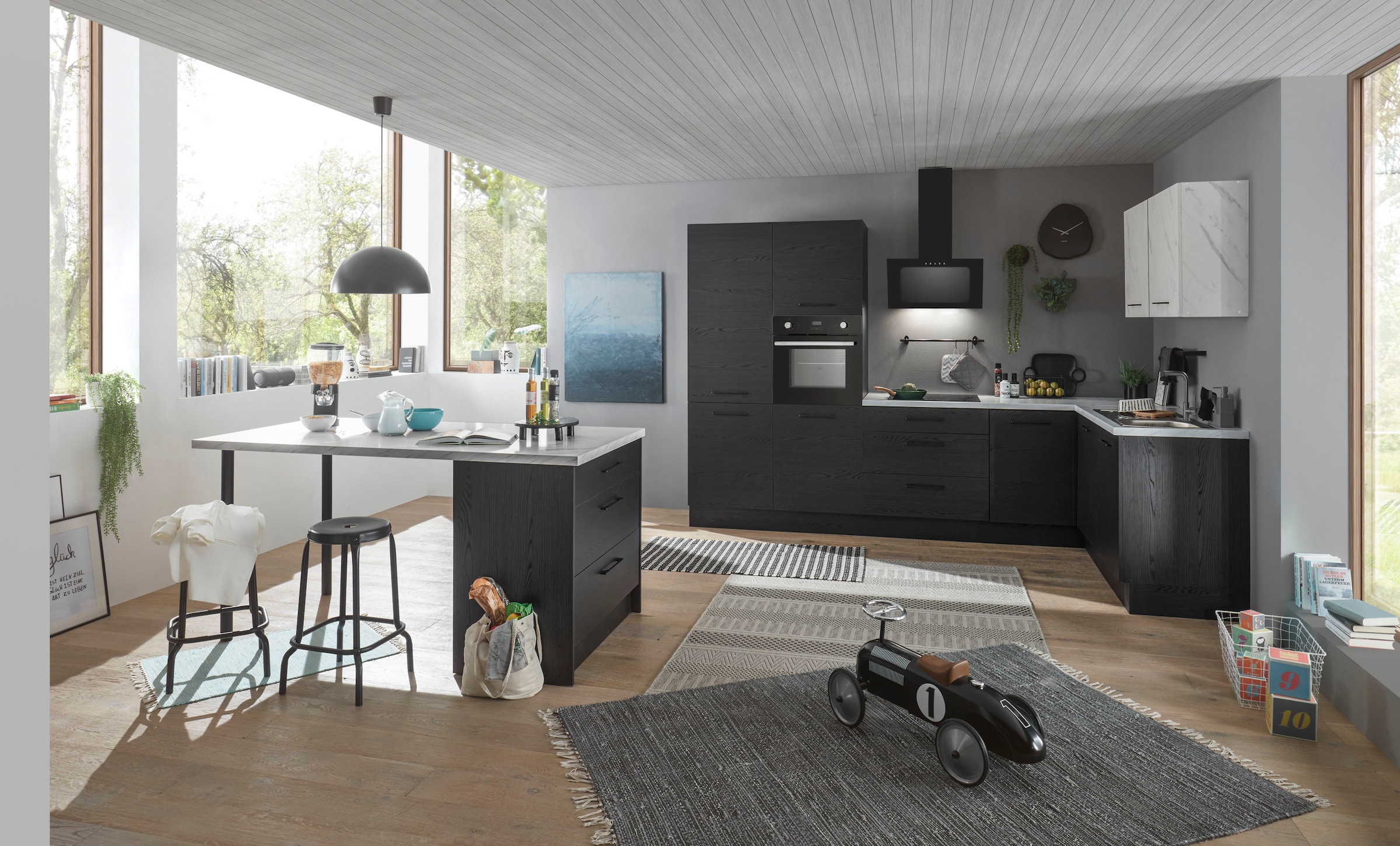 BASIC by Balculina Winkelküche »Yorki«, Stellmaße B/T 320x175/60 cm, wahlweise mit E-Geräten