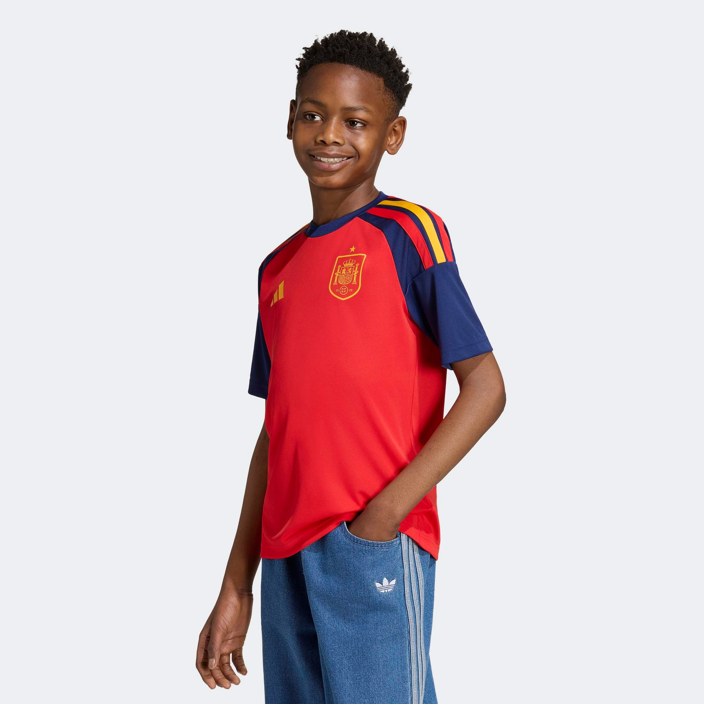 Adidas Spain 26/27 Home Jersey Vivid Red 9-10 Years 3
