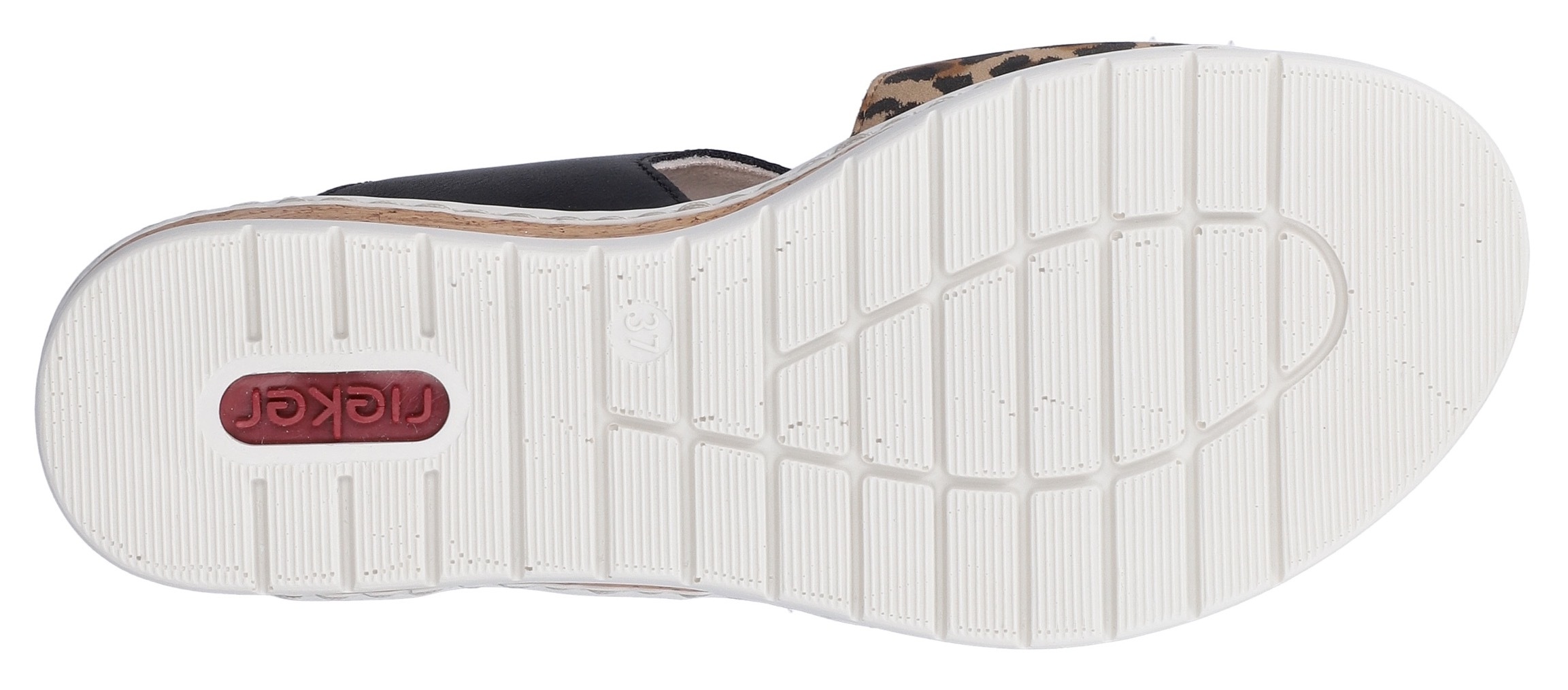 Rieker Keilsandalette  Sommerschuh, Keilsandalette, Plateausandale mit Klett