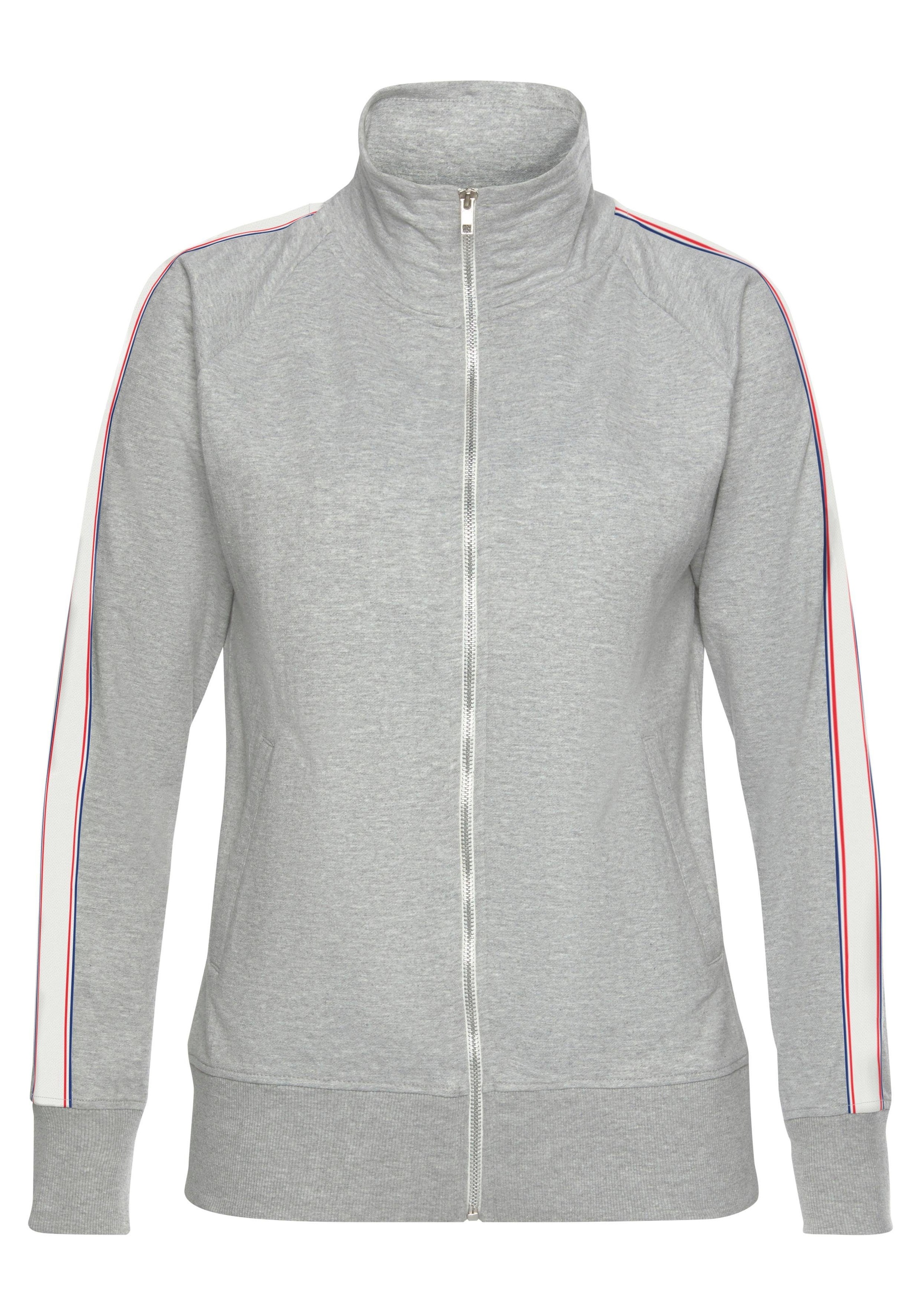 H.I.S Sweatjacke, mit Kontraststreifen, Loungewear günstig online kaufen