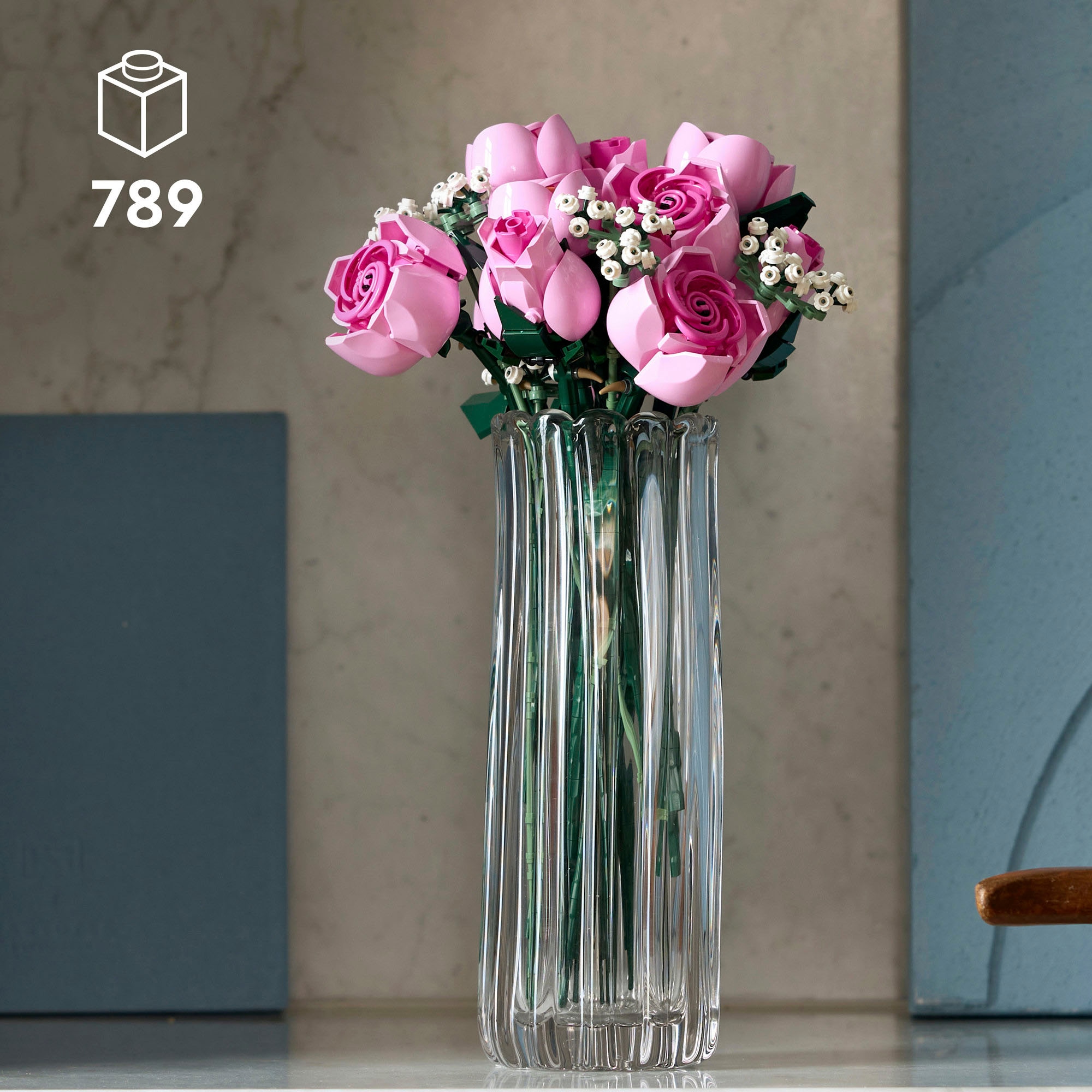 LEGO® Konstruktionsspielsteine »Rosa Rosenstrauß (10374), LEGO Botanicals« Made in Europe