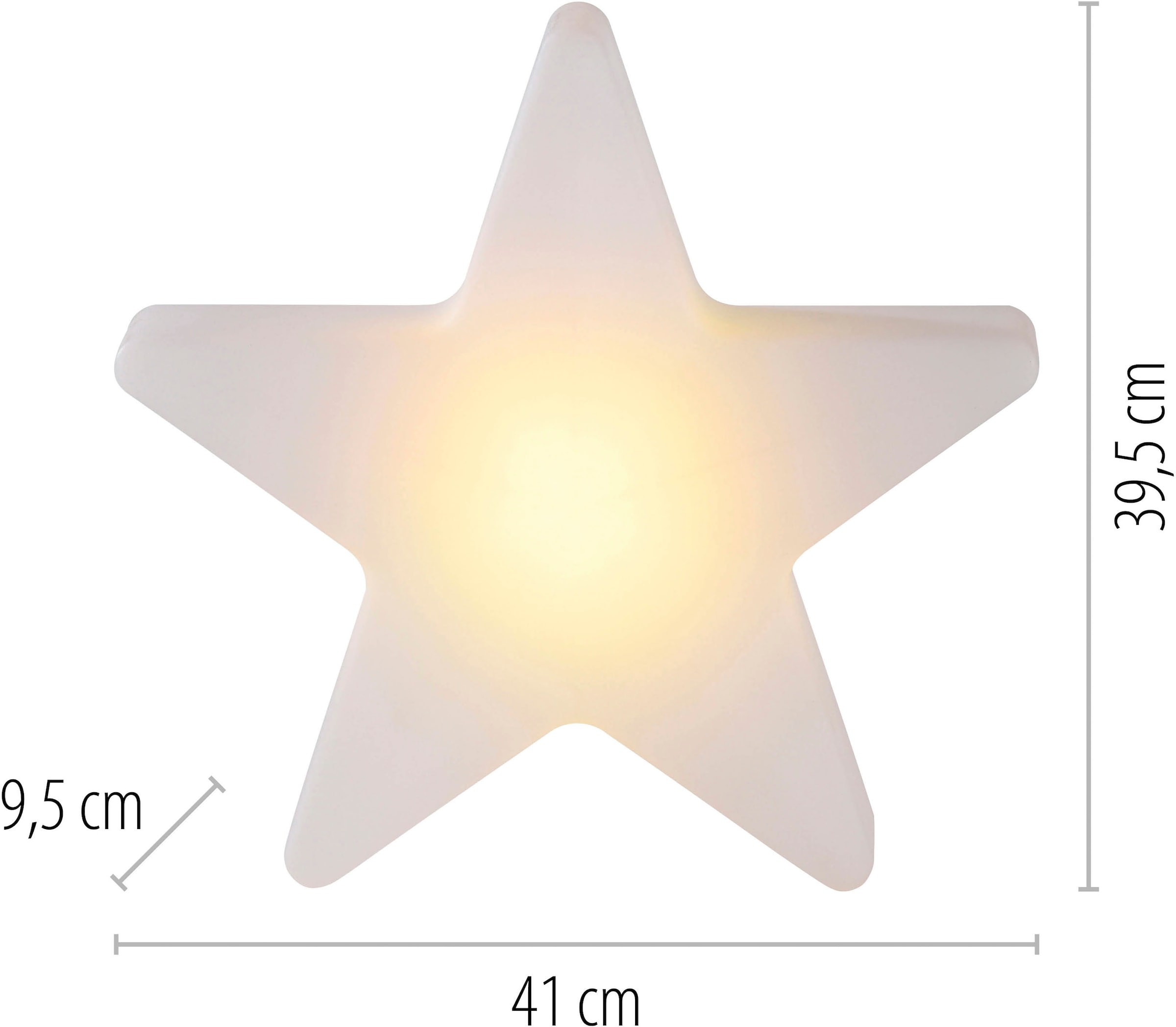 JUST LIGHT LED Gartenleuchte »AKKU STAR« LED-Board 1 Stk. RGB Akkubetrieben, IP44, Dimmbar über Infrarot-Fernbedienung, RGB+W,