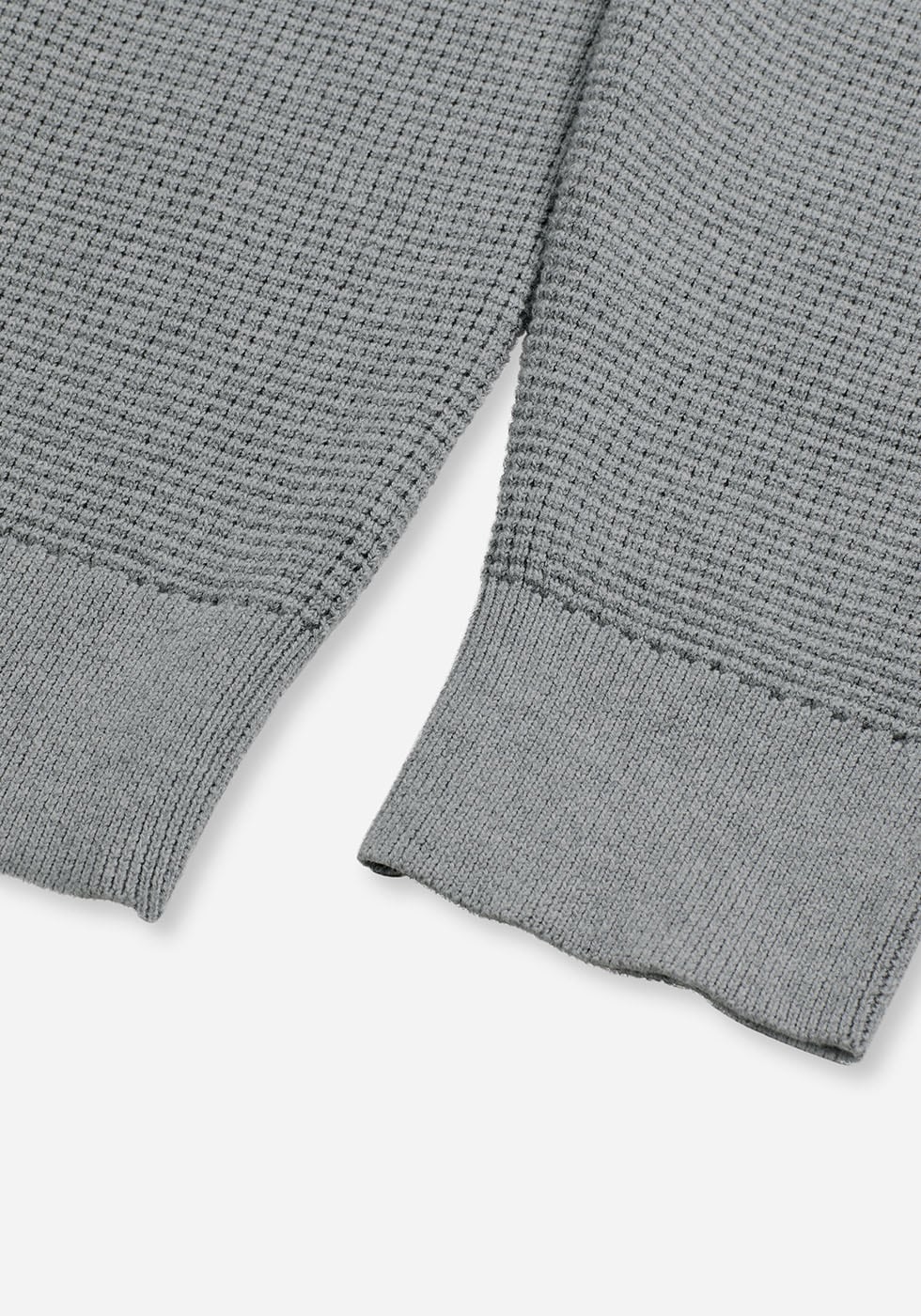 OLYMP Rundhalspullover »Waffle Structure«, Rundhals, casual, unifarben, regular fit