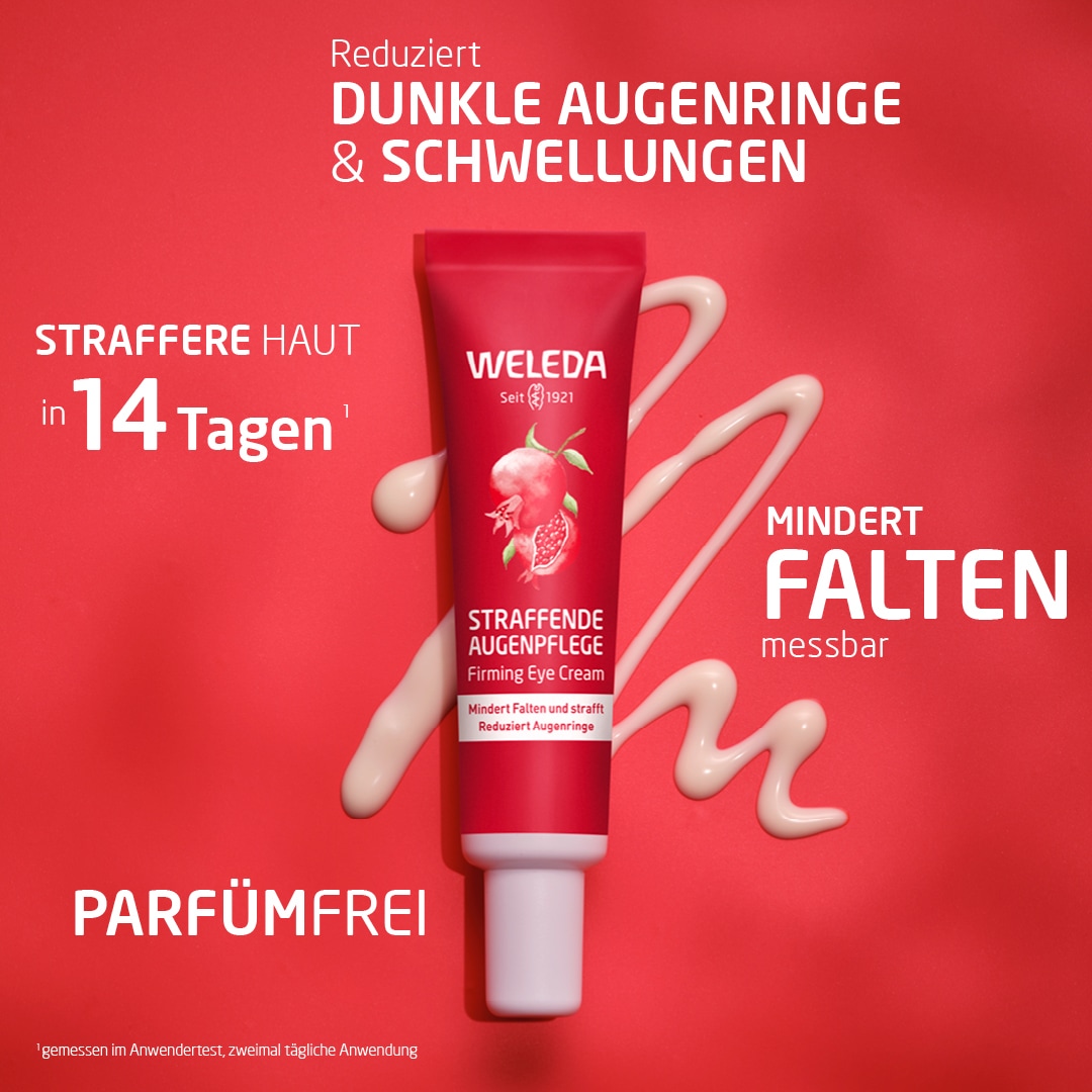 WELEDA Gesichtspflege »Weleda Straffende Augenpflege Granatapfel & Maca-Peptide«