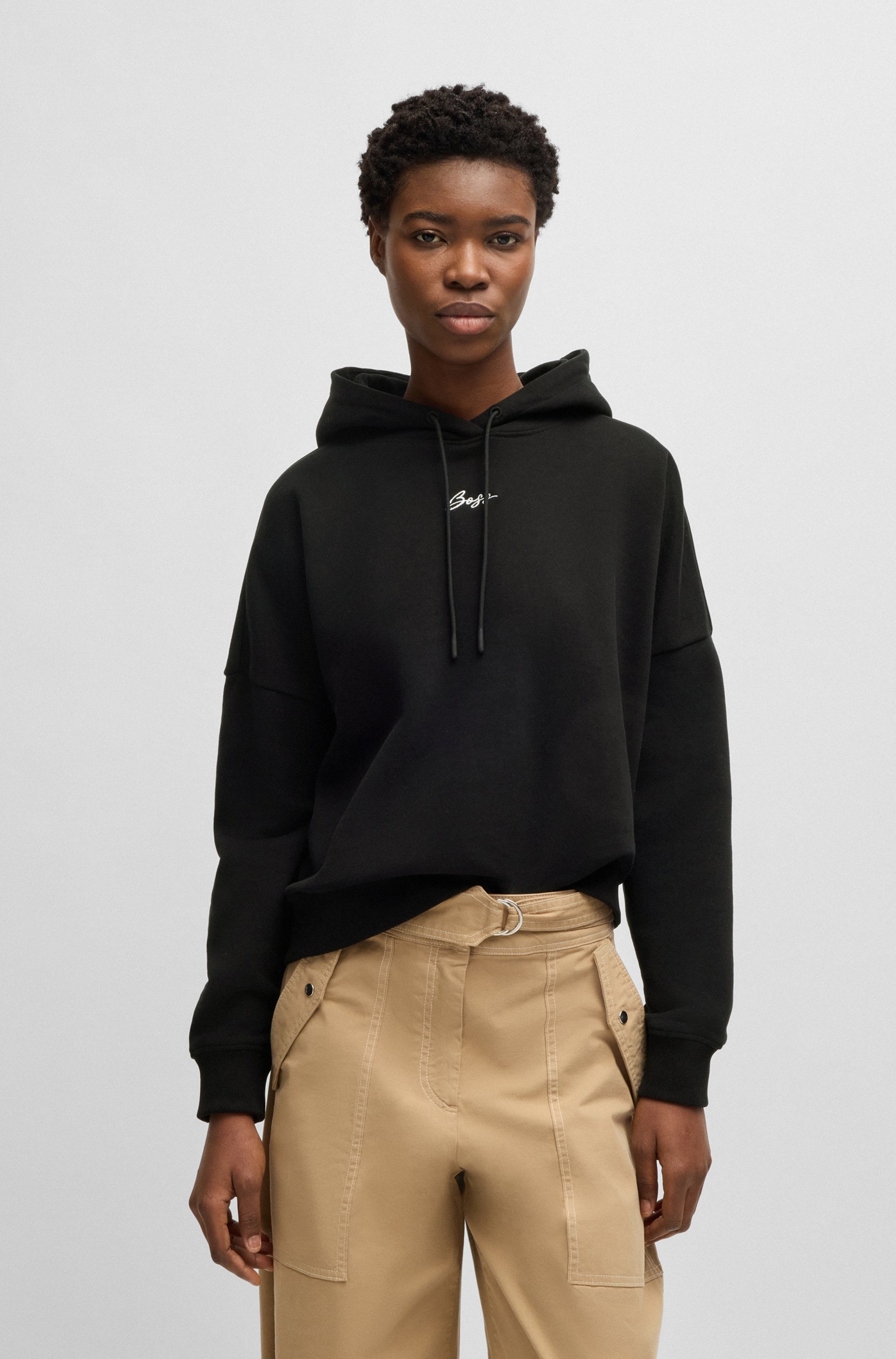 BOSS ORANGE Hoodie "Ehoody Premium Damenmode", mit gesticktem Logo günstig online kaufen