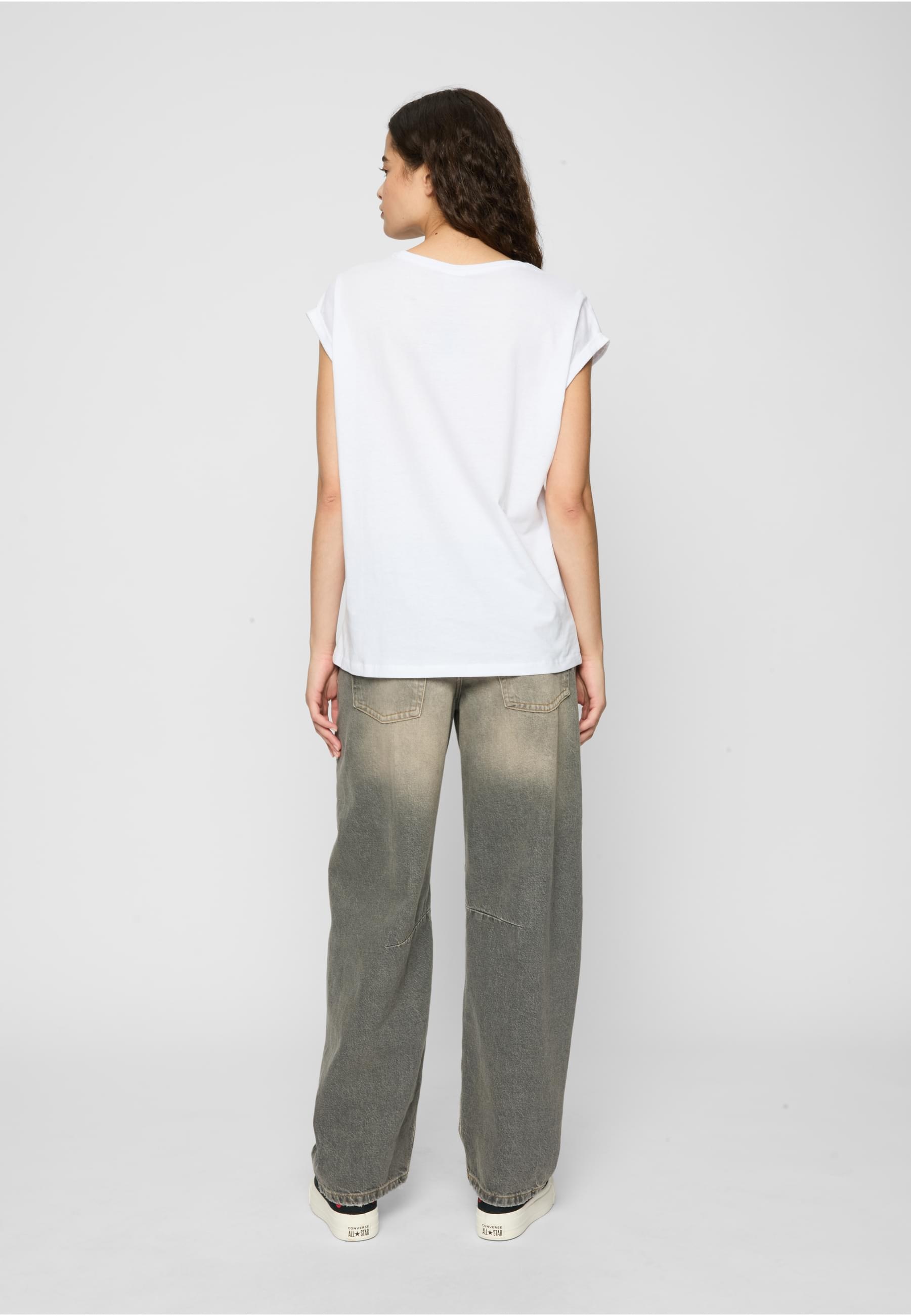 URBAN CLASSICS T-Shirt »Urban Classics Damen Ladies Extended Shoulder Tee 2-Pack« 1 tlg.