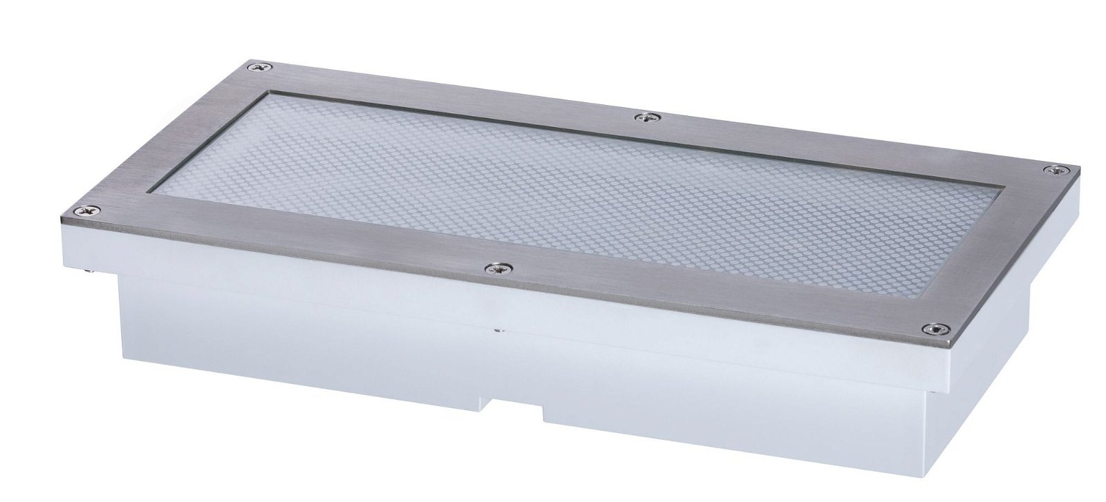 Paulmann LED Einbauleuchte »Brick IP67 200x100mm 3000K 1,6W 50lm 230V Alu, Grau Metall, Edelstahl« 1 Stk. Warmweiß Bodeneinbauleuchte, Bewegungsmelder
