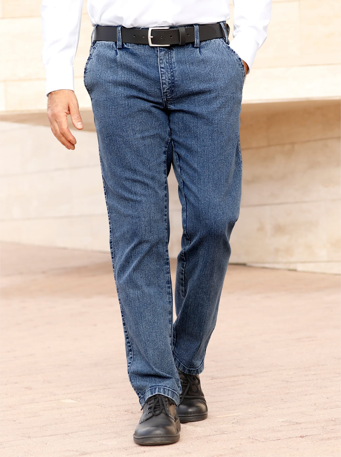 MARCO DONATI Herren Bequeme Jeans, blau, Gr. 52, unifarben, 86% Baumwolle, 13% Polyester, 1% Elasthan, Jeans