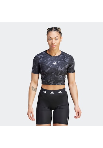 adidas Performance Marškinėliai »TECHFIT CAMO PRINT CROP ...