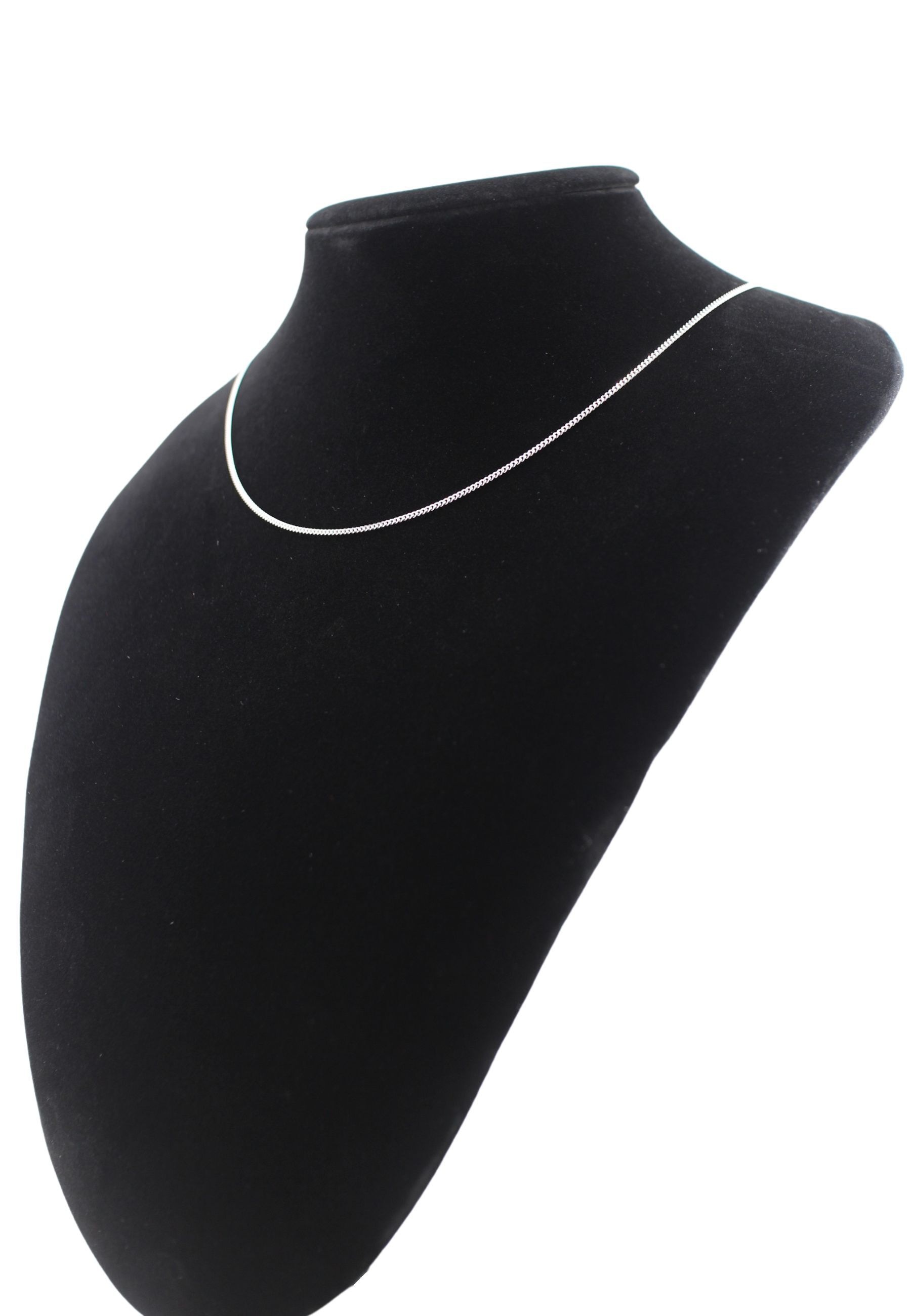 Adelia´s Silberkette »925 Silber Flach Panzer Halskette Ø 1,4 mm«, Silberschmuck für Damen