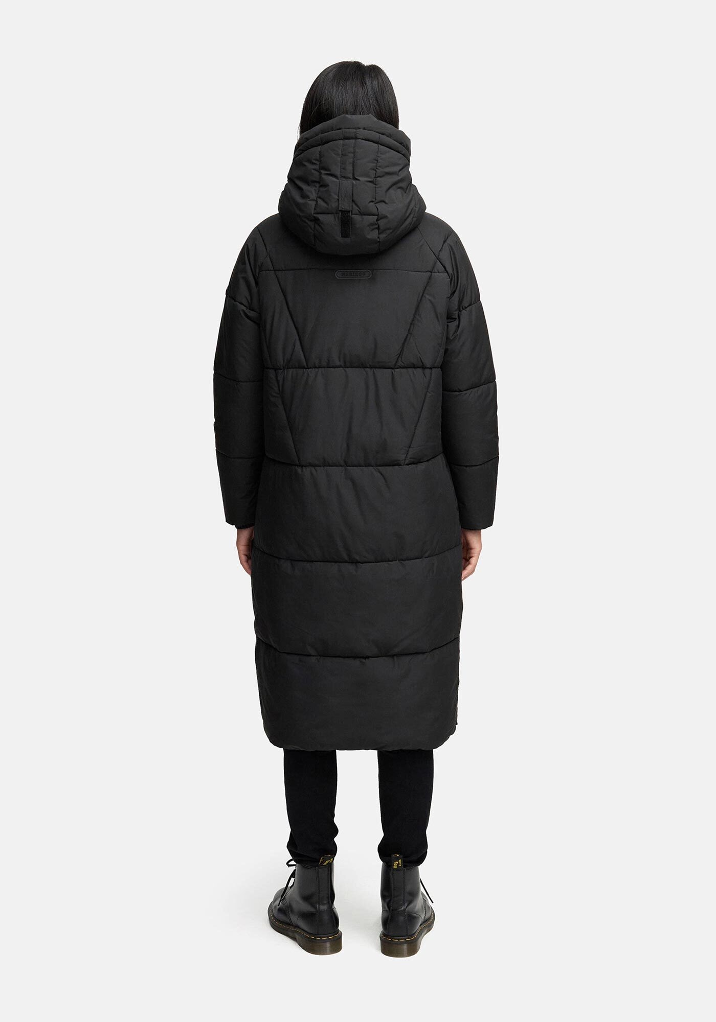 Marikoo Winterjacke »Yaskaa«, Bewegungsschlitze mit Druckknopfverschluss