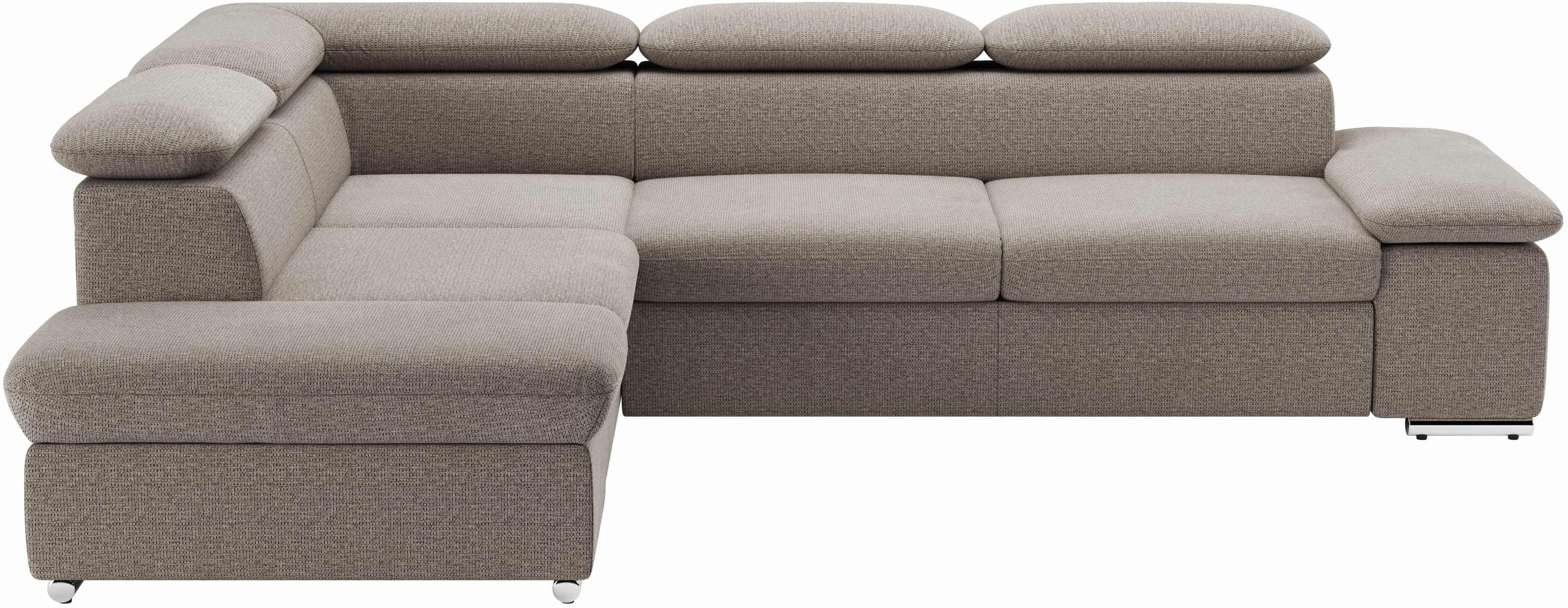 sit&more Ecksofa "Valantine L-Form, B: 272 cm, Armteilverstellung, Kopfteilverstellung" optional Schlaffunktion, Komfortsofa, modern