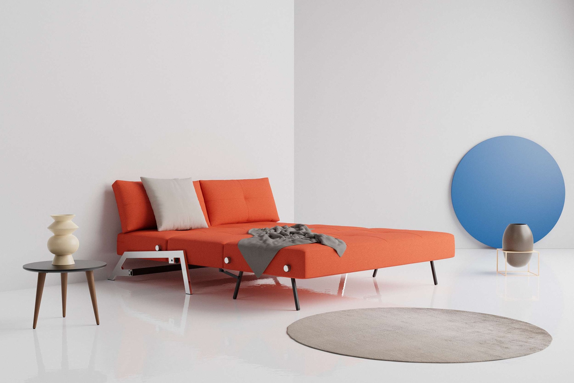 INNOVATION LIVING ™ Schlafsofa »Cubed Klappsofa, hochwertige Schlaffunktion, Design und extra Komfort«, Frontauszug, sehr platzsparend, abgewinkelt Sitzen, waagerecht liegen