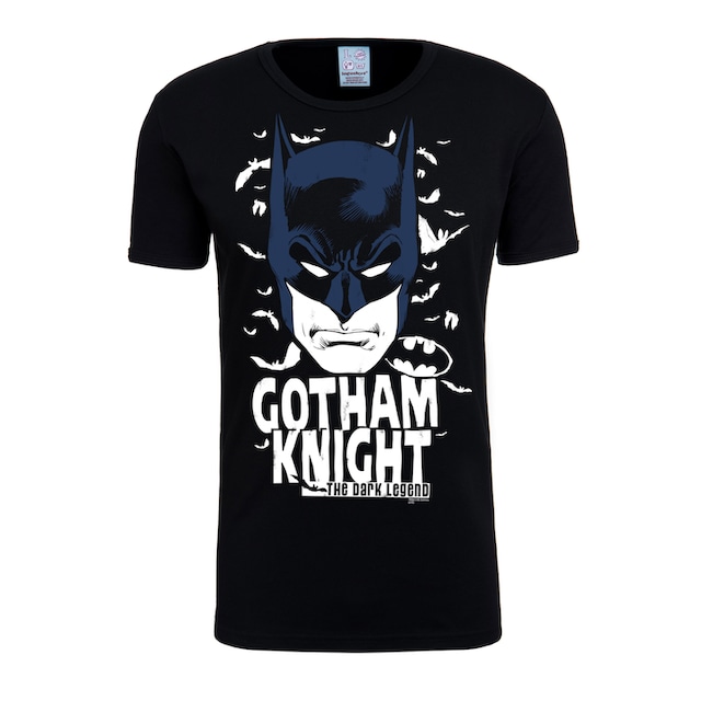 »DC Frontprint für - T-Shirt coolem BAUR | Batman- - Batman mit ▷ Gotham LOGOSHIRT Knight«,