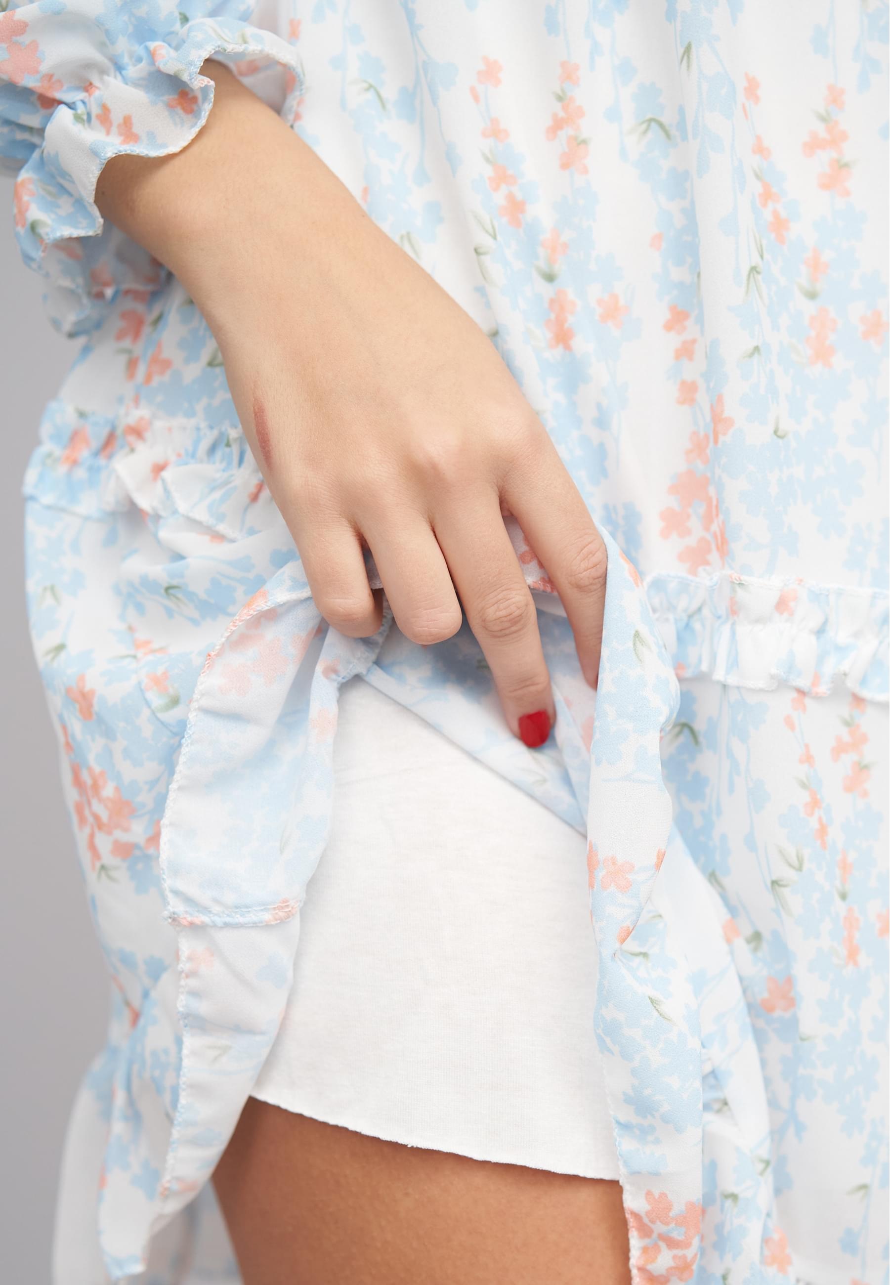 CLOUD 5IVE Shirtkleid »CLOUD 5IVE Cloud5ive V-Neck Bluse« 1 Stk. tlg.