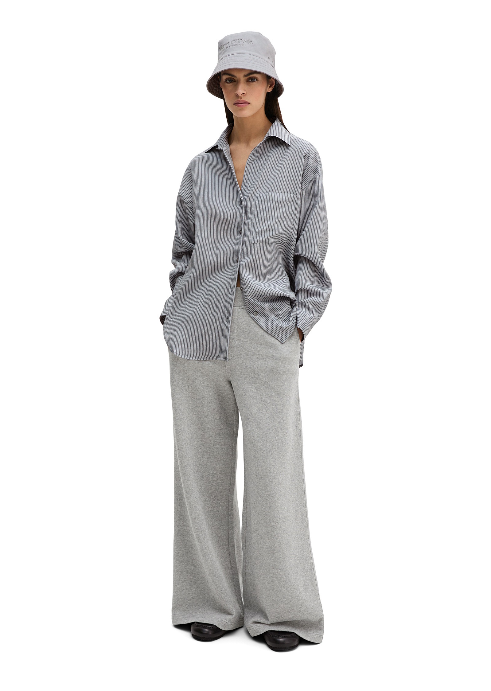 Marc O'Polo Langarmbluse »aus Crinkle-Viskose-Mix«