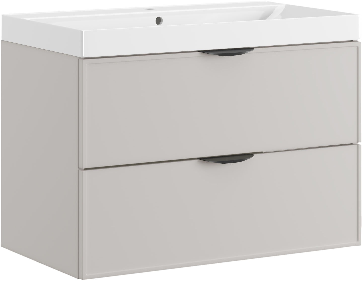 welltime Waschtisch "FLOW SIMPLE mit Waschbecken, Breite 60 oder 80cm, mode günstig online kaufen