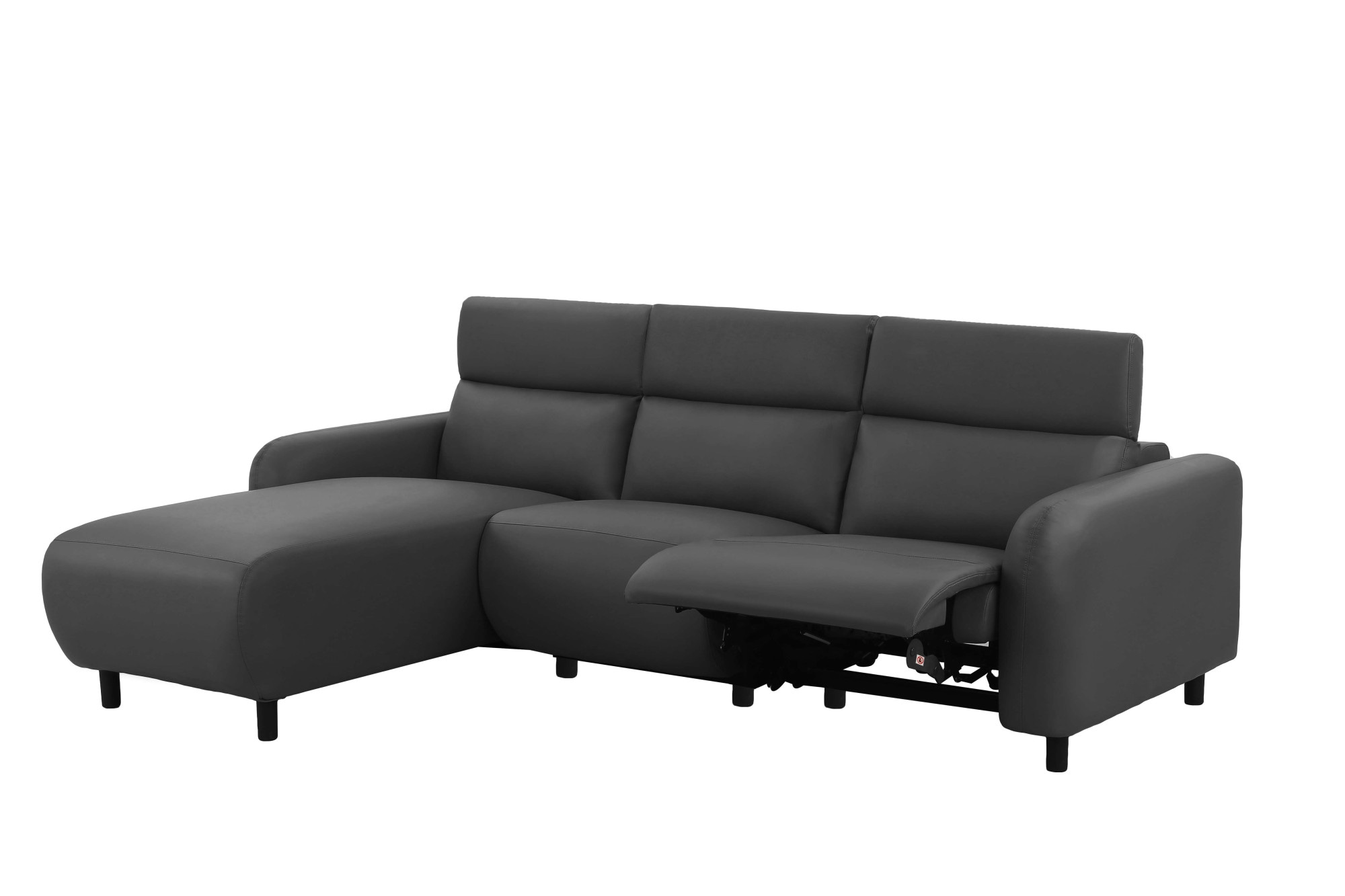 Home affaire Ecksofa »SKAANE Kunstleder, L-Form, 274 cm, manuelle u. elektrische Funktion,«, Kopfteilverstellung, Relax-und Liegefunktion, Federkernpolsterung