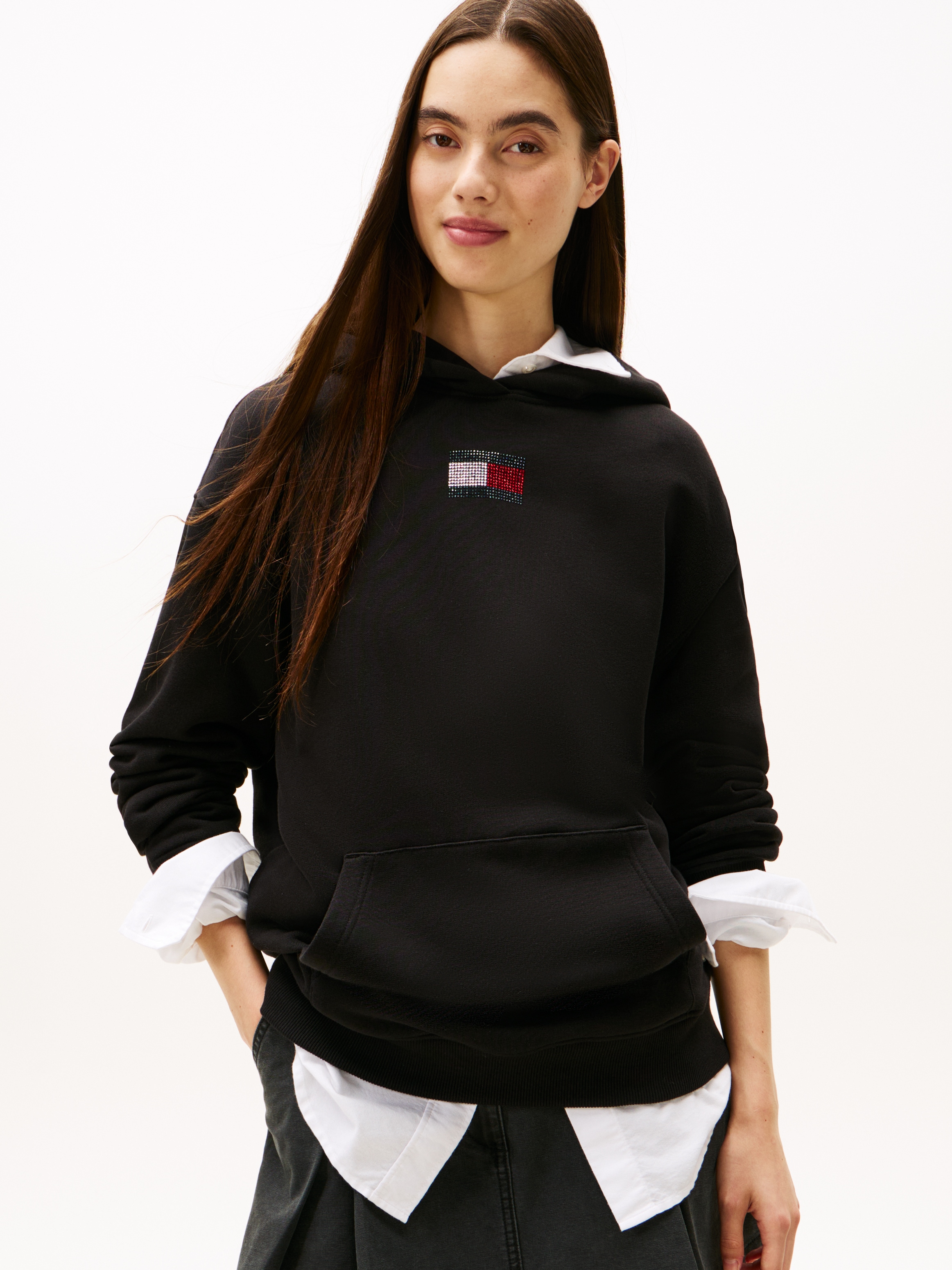 Tommy Jeans Kapuzensweatshirt "TJW RLX PARTY FLAG HOODIE EXT" günstig online kaufen