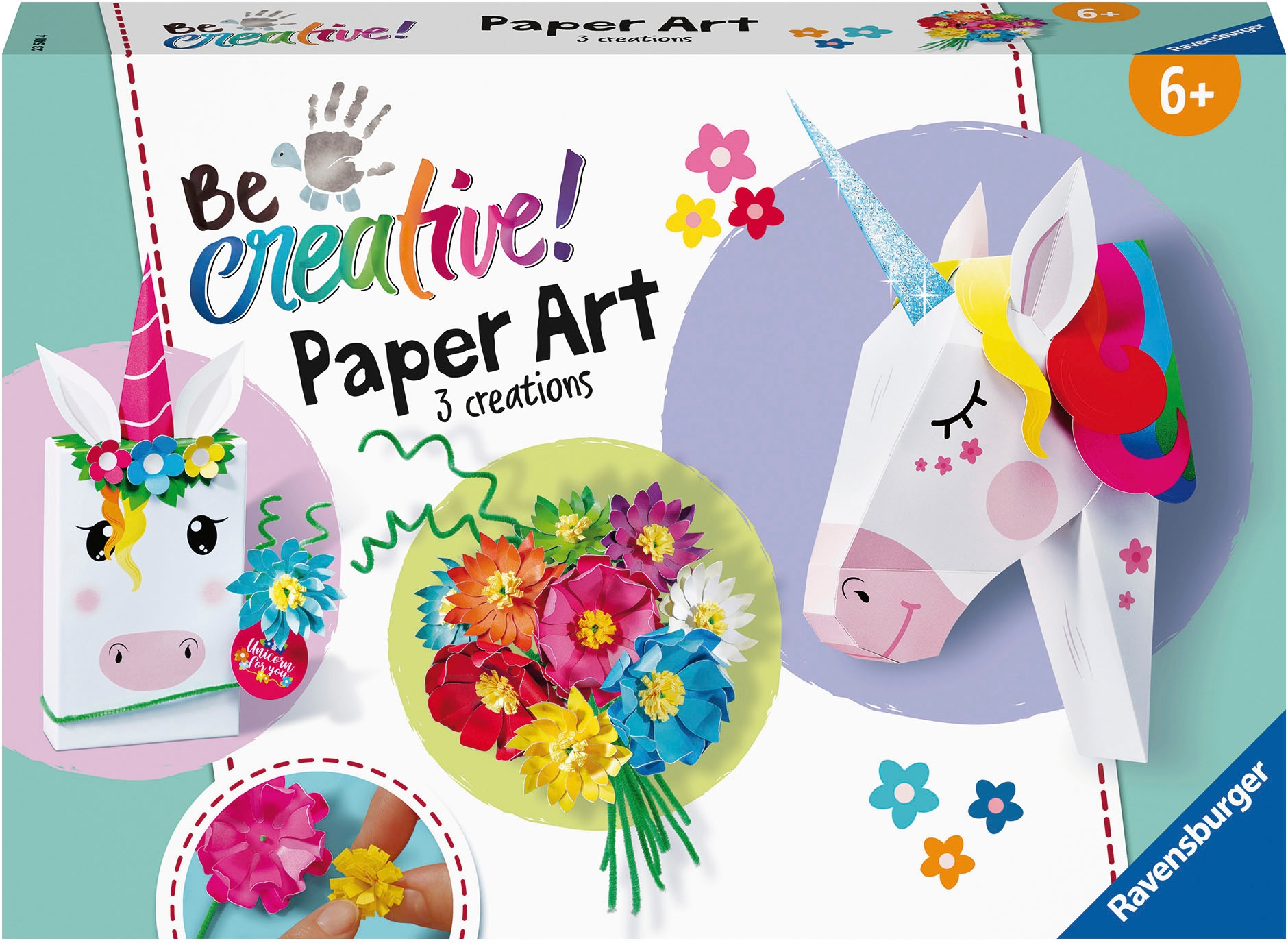 Ravensburger Kreativset »Paper Art Unicorn«, Made in Europe; FSC®- schützt Wald - weltweit