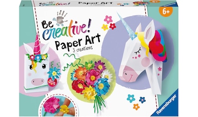 Kreativset »Paper Art Unicorn«, Made in Europe; FSC®- schützt Wald - weltweit