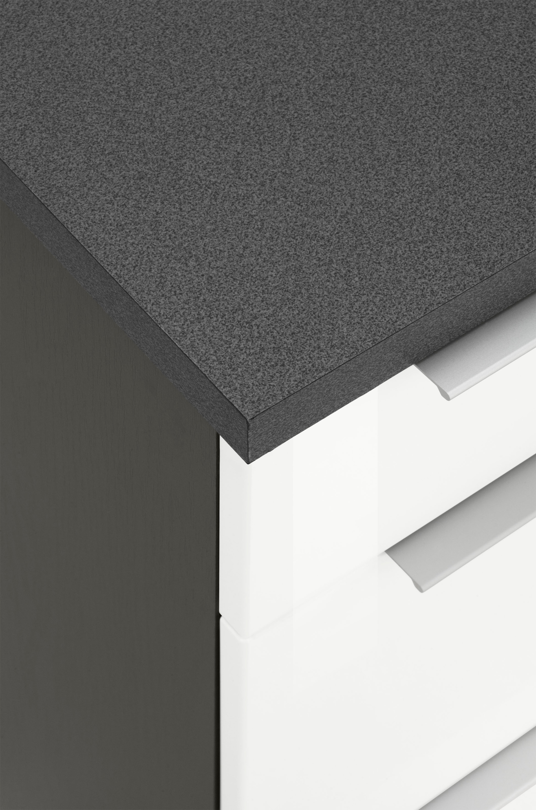 KOCHSTATION Küchenzeile »KS-Brindisi Breite 340 cm« wahlweise mit E-Geräten und Induktion, mit MDF-Fronten und Regal