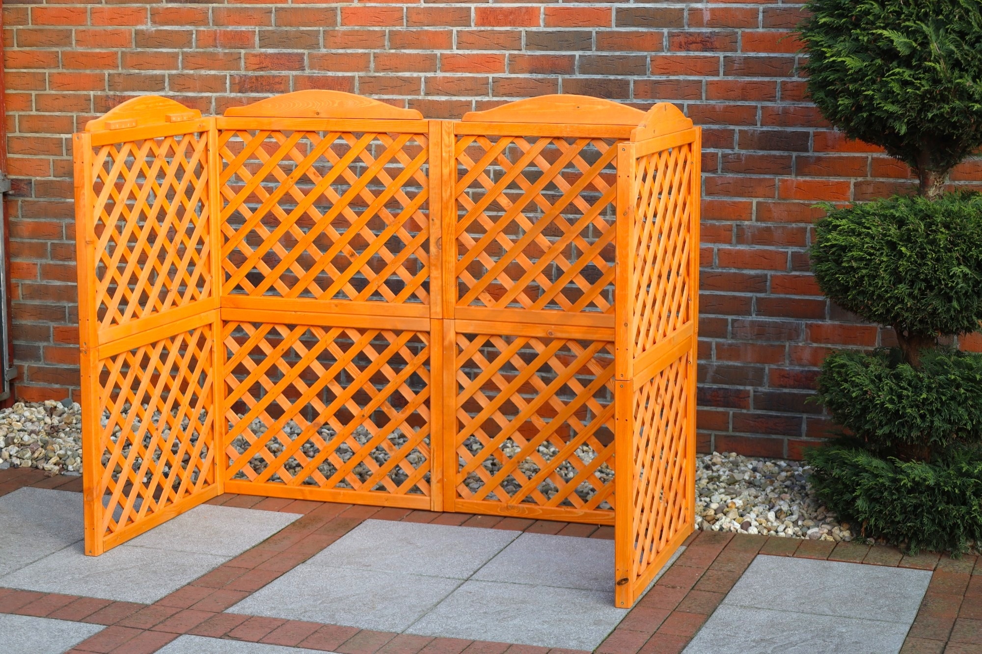 promadino Mülltonnenbox »Rex«, Abtrennung, für 2 x 240 l