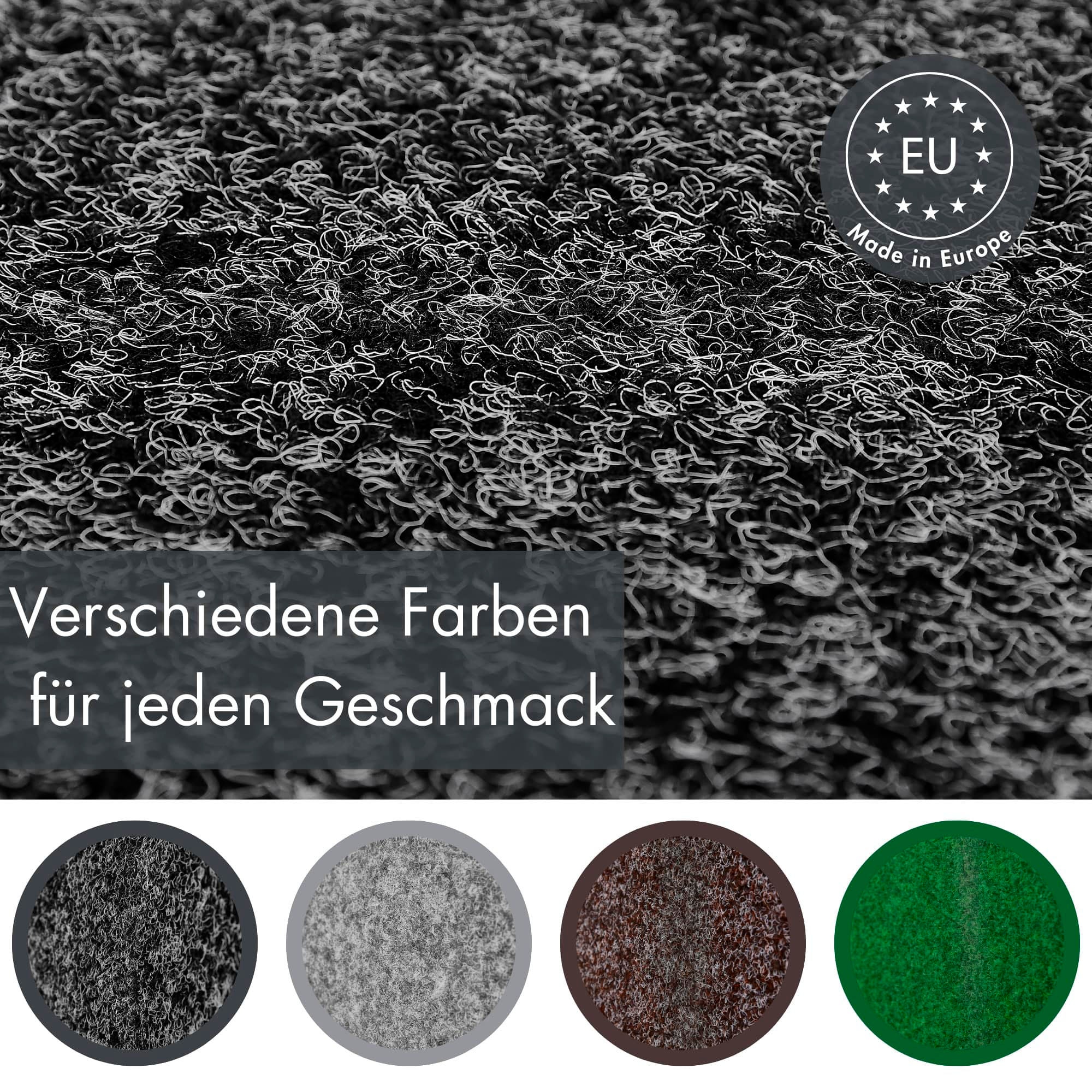 Andiamo Kunstrasen »Aberdeen, Made in Belgium«, rechteckig, 10 mm Höhe, aus Nadelfilz, mit Drainagenoppen, für Balkon, Terasse, Wintergarten
