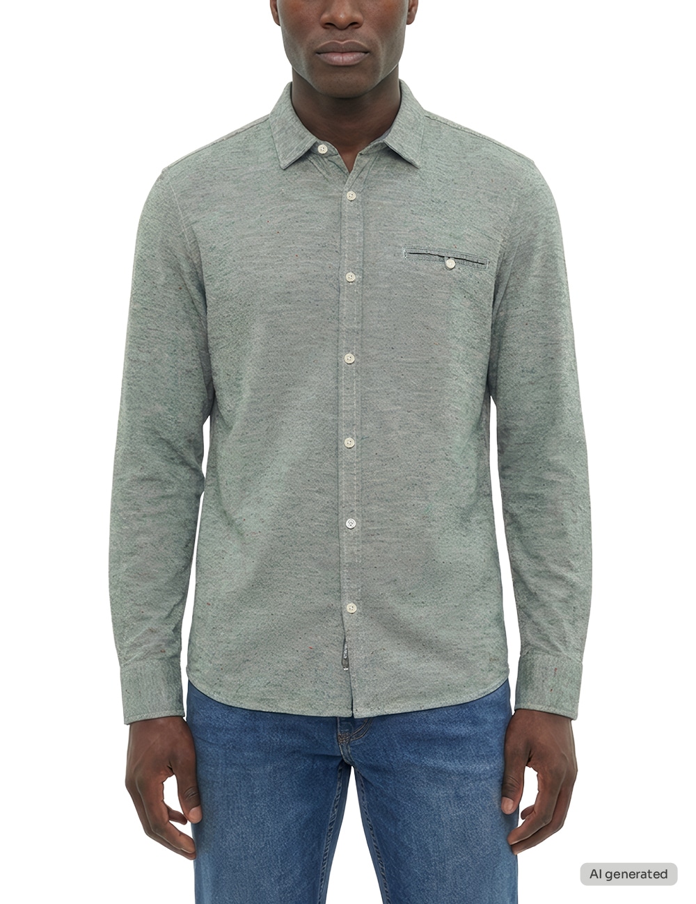 MUSTANG Langarmhemd "Herren Style Eastbridge"