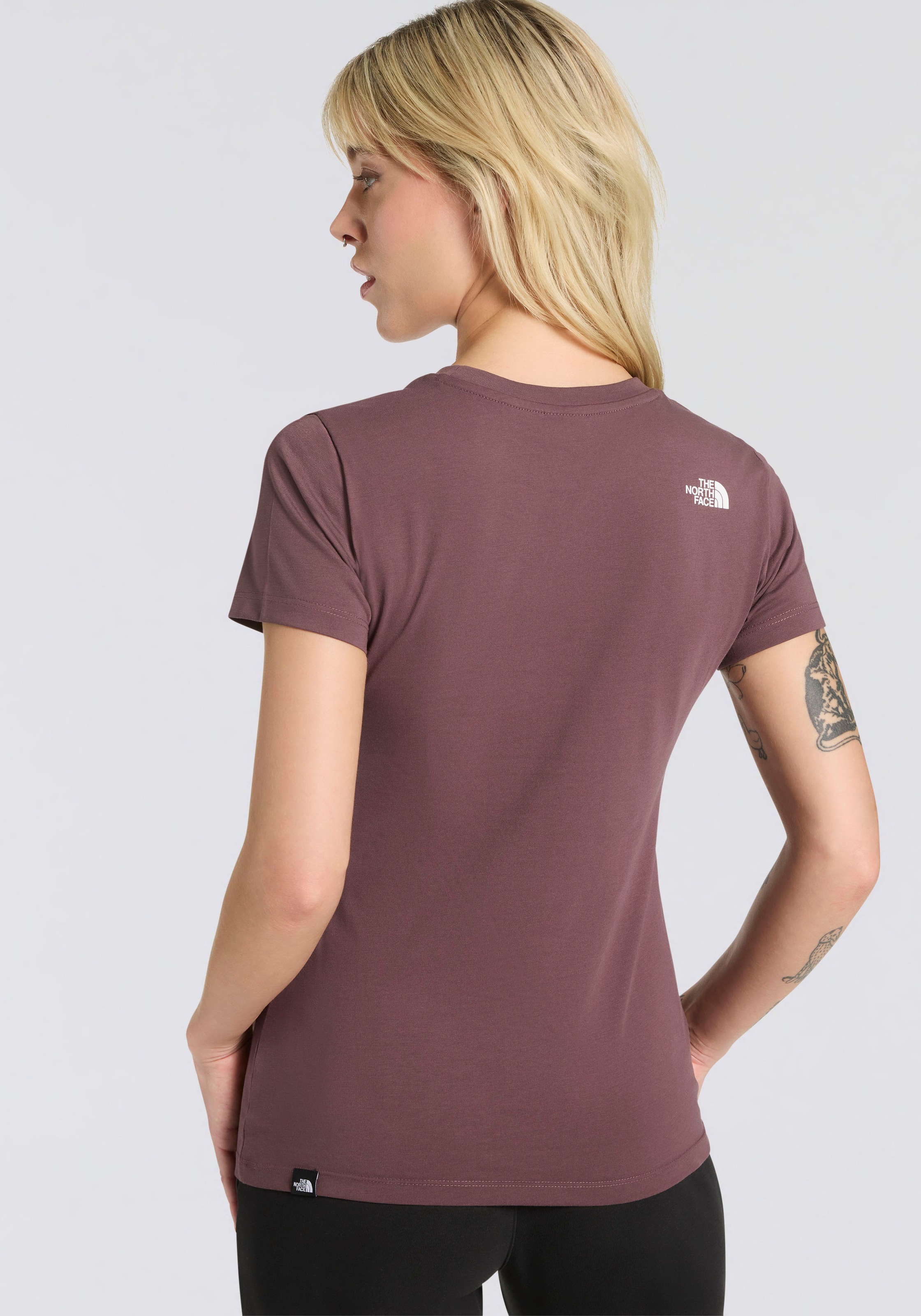 The North Face T-Shirt »W S/S SIMPLE DOME SLIM TEE«, (1 tlg.)