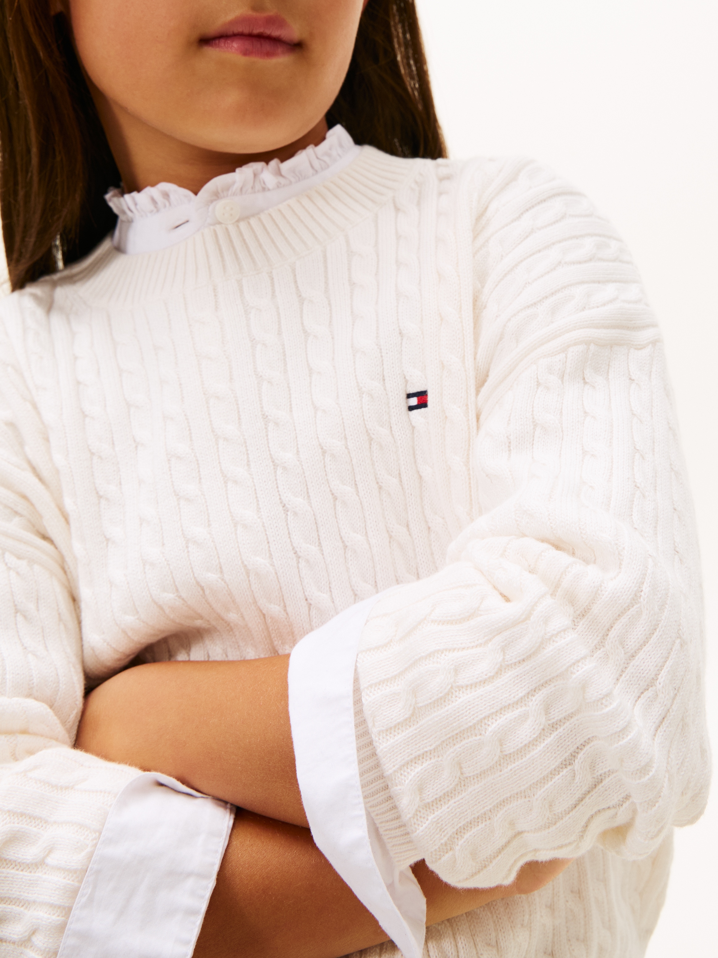 Tommy Hilfiger Strickpullover »CABLE SWEATER« Kinder bis 16 Jahre