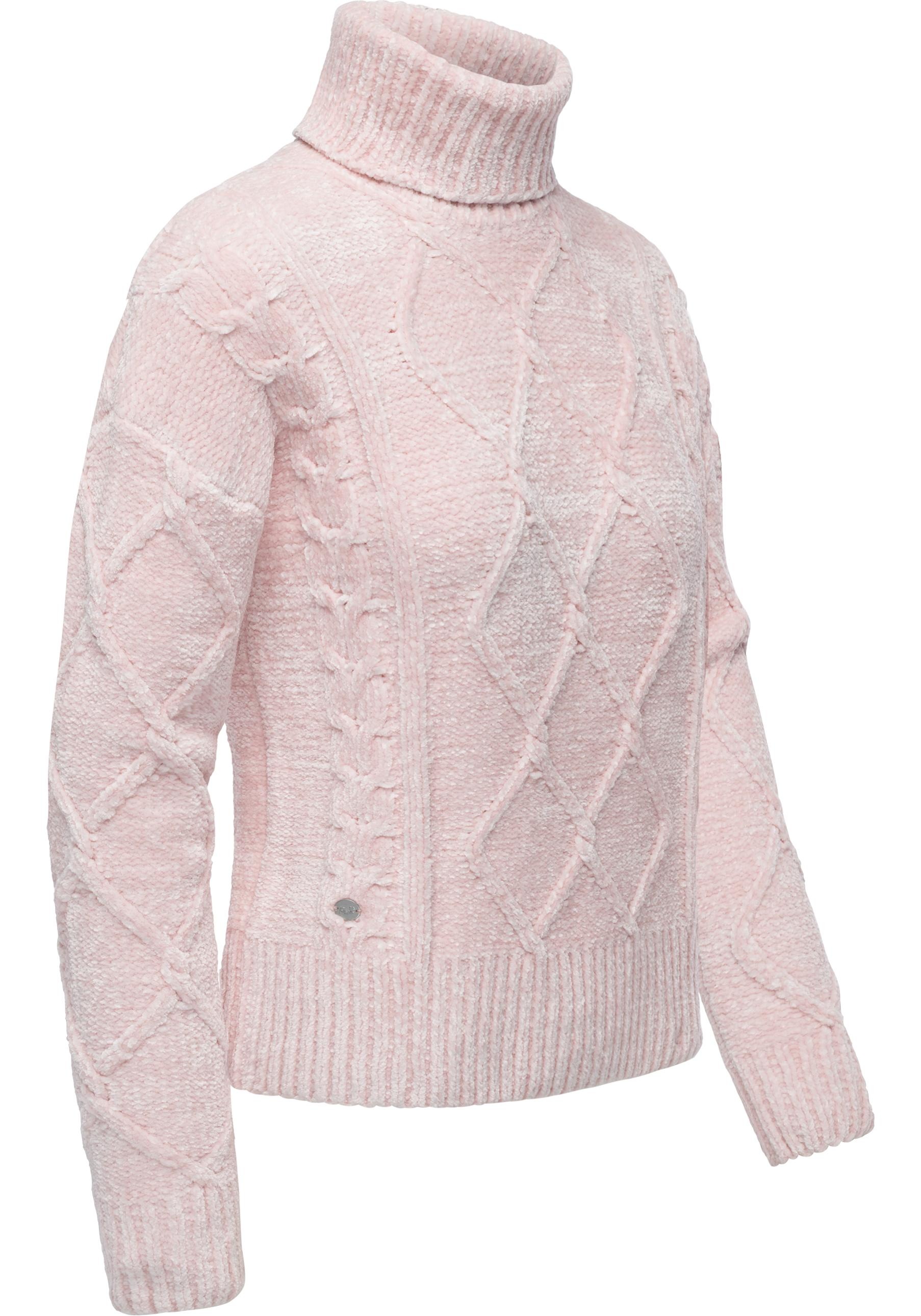 Ragwear Strickpullover "Janna Short", Gestrickter gemusterter Rollkragenpul günstig online kaufen