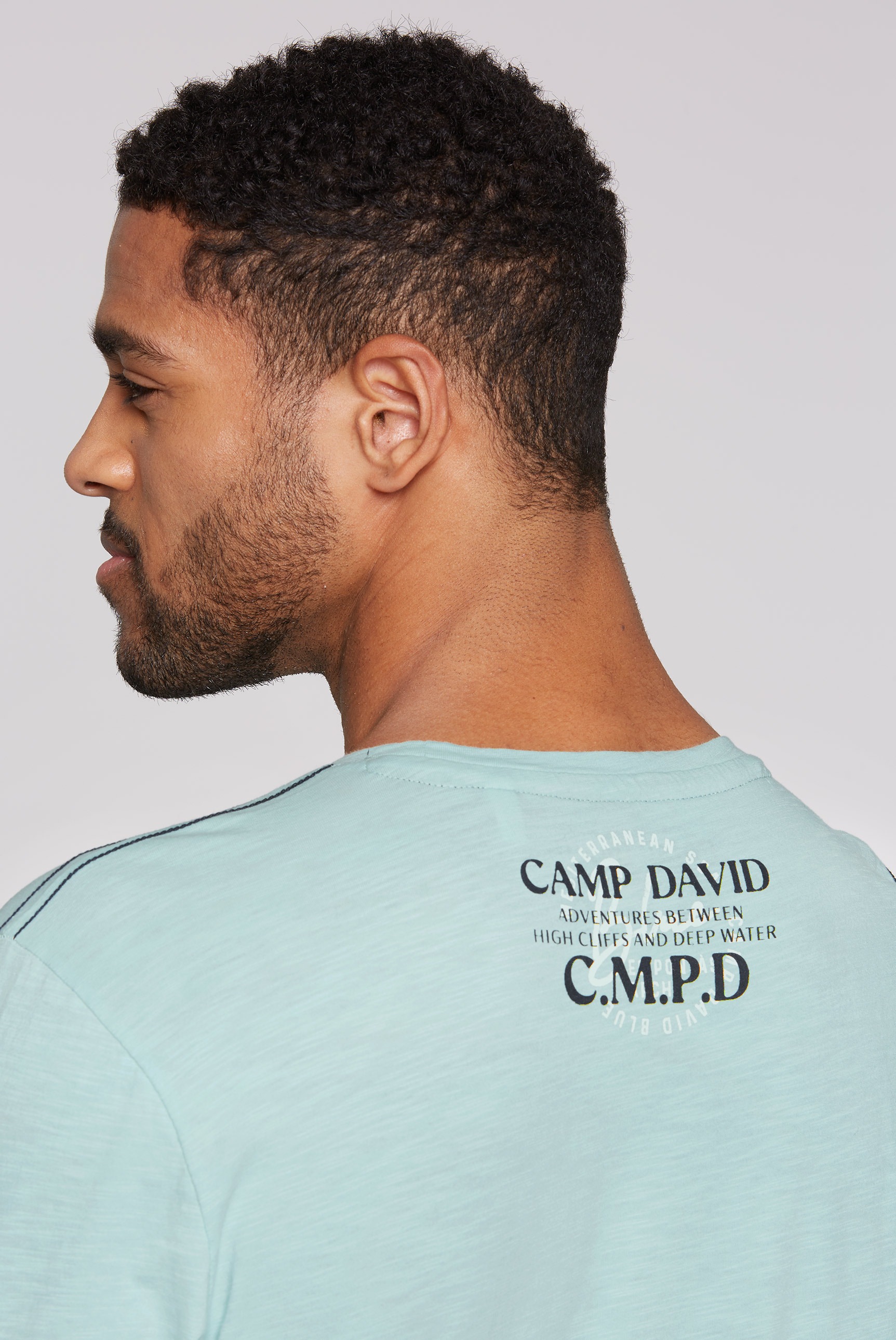 CAMP DAVID Rundhalsshirt, mit Necktape