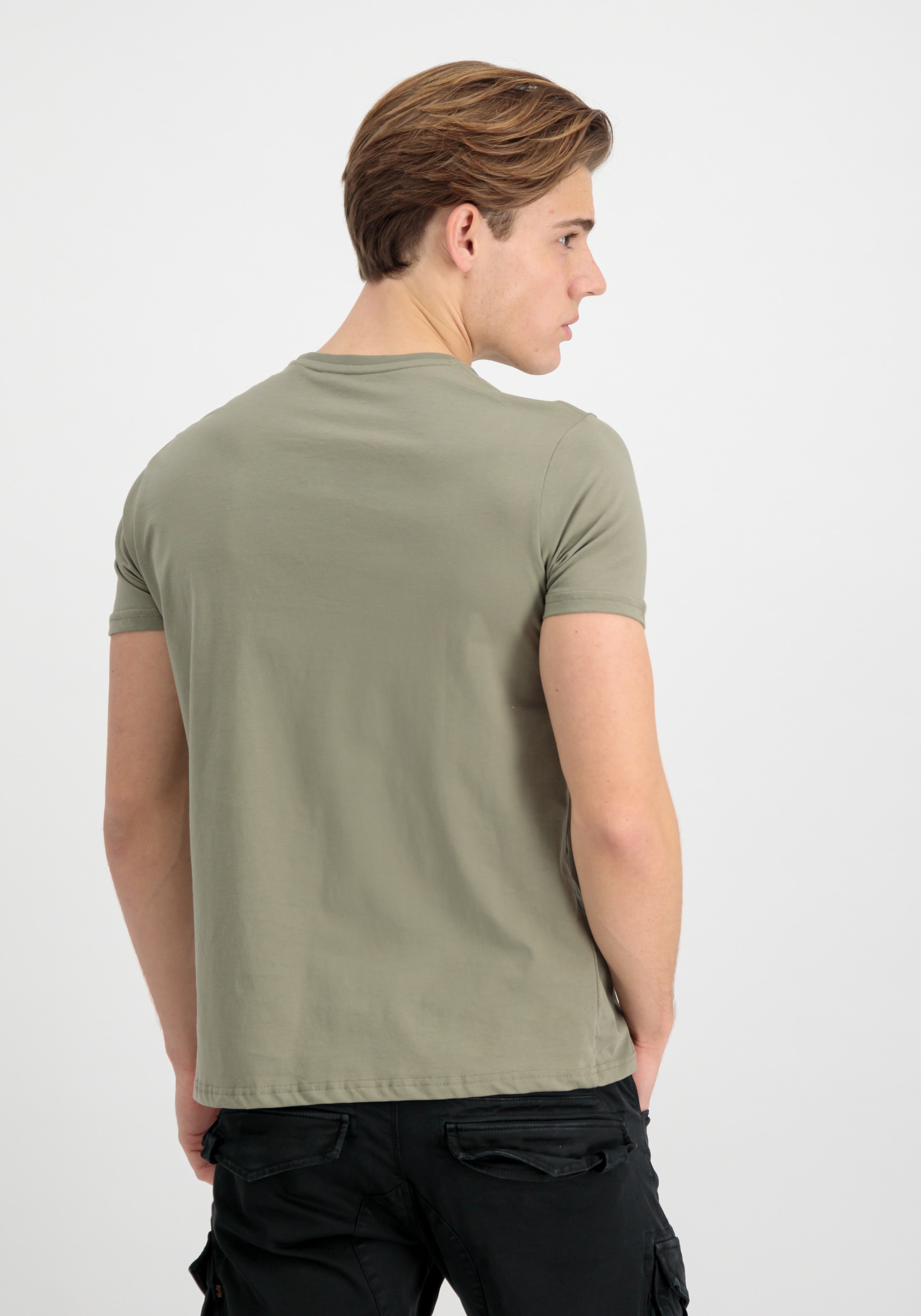 Alpha Industries T-Shirt "Alpha Industries Men - T-Shirts Basic T Mid Logo" günstig online kaufen