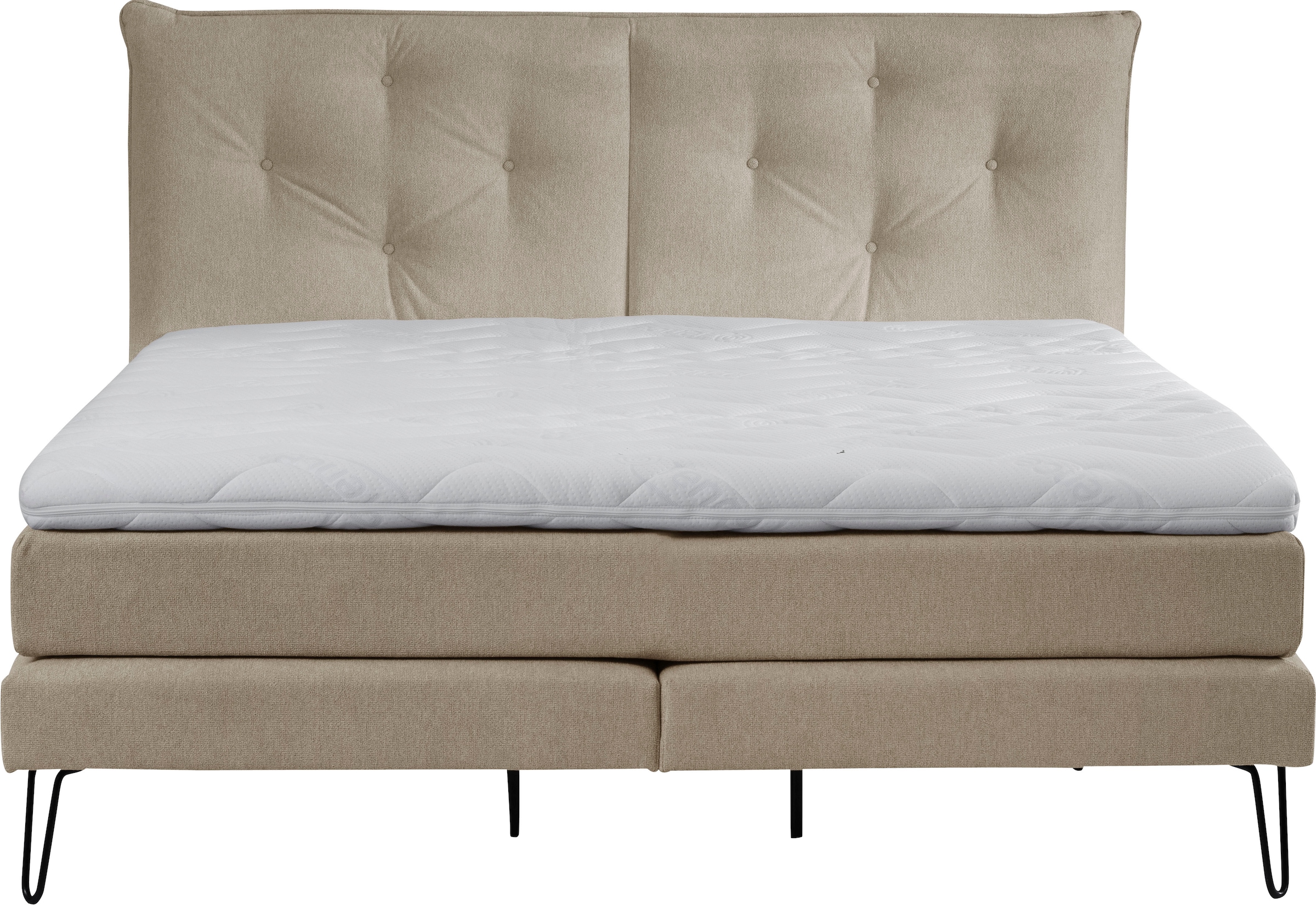 alina Boxspringbett »Longon inkl. Matratze und Komfortschaum-Topper, Breite 180x200cm«, erhältlich in verschiedenen Härtegraden