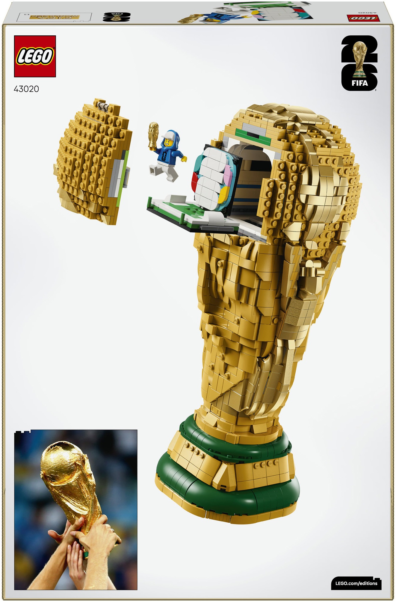 LEGO® Konstruktionsspielsteine »Offizieller Pokal der FIFA Fußball-Weltmeisterschaft (43020)« LEGO Editions Sports