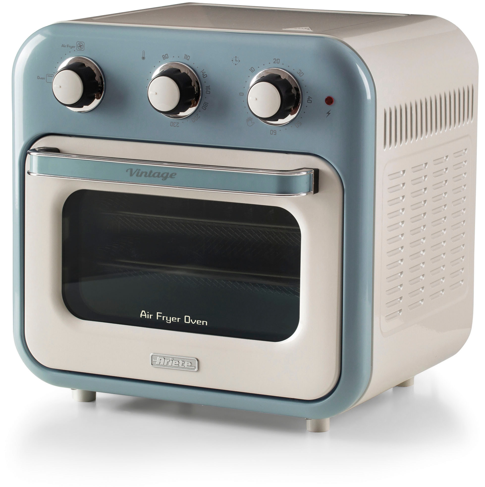 Ariete Heißluftfritteuse "4632BL" 1400 W Vintage Backofen und Rotisserie in Einem, 16 L blau