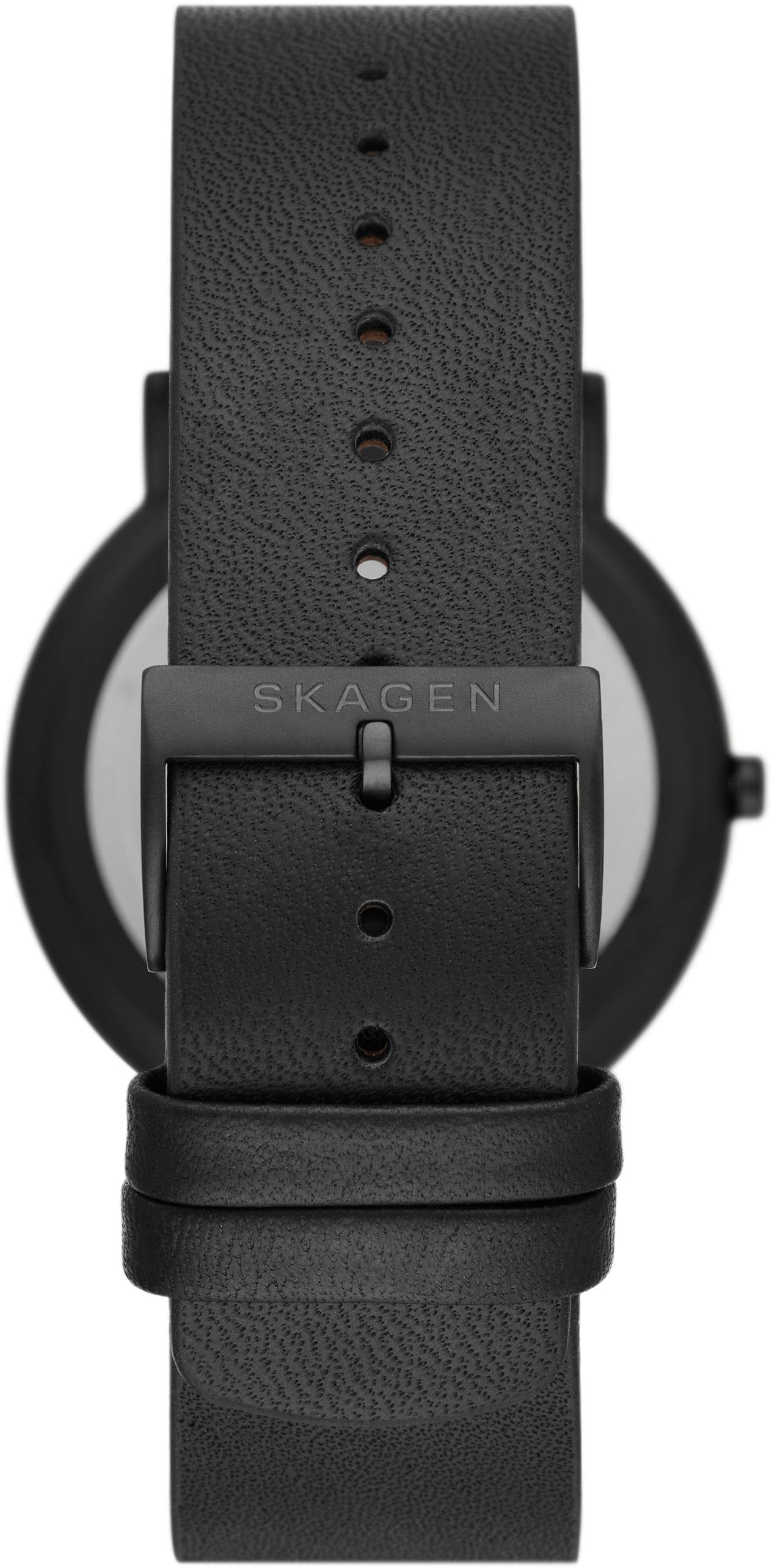Skagen Quarzuhr »SIGNATUR, SKW6902«, Armbanduhr, Herrenuhr, analog, Lederarmband