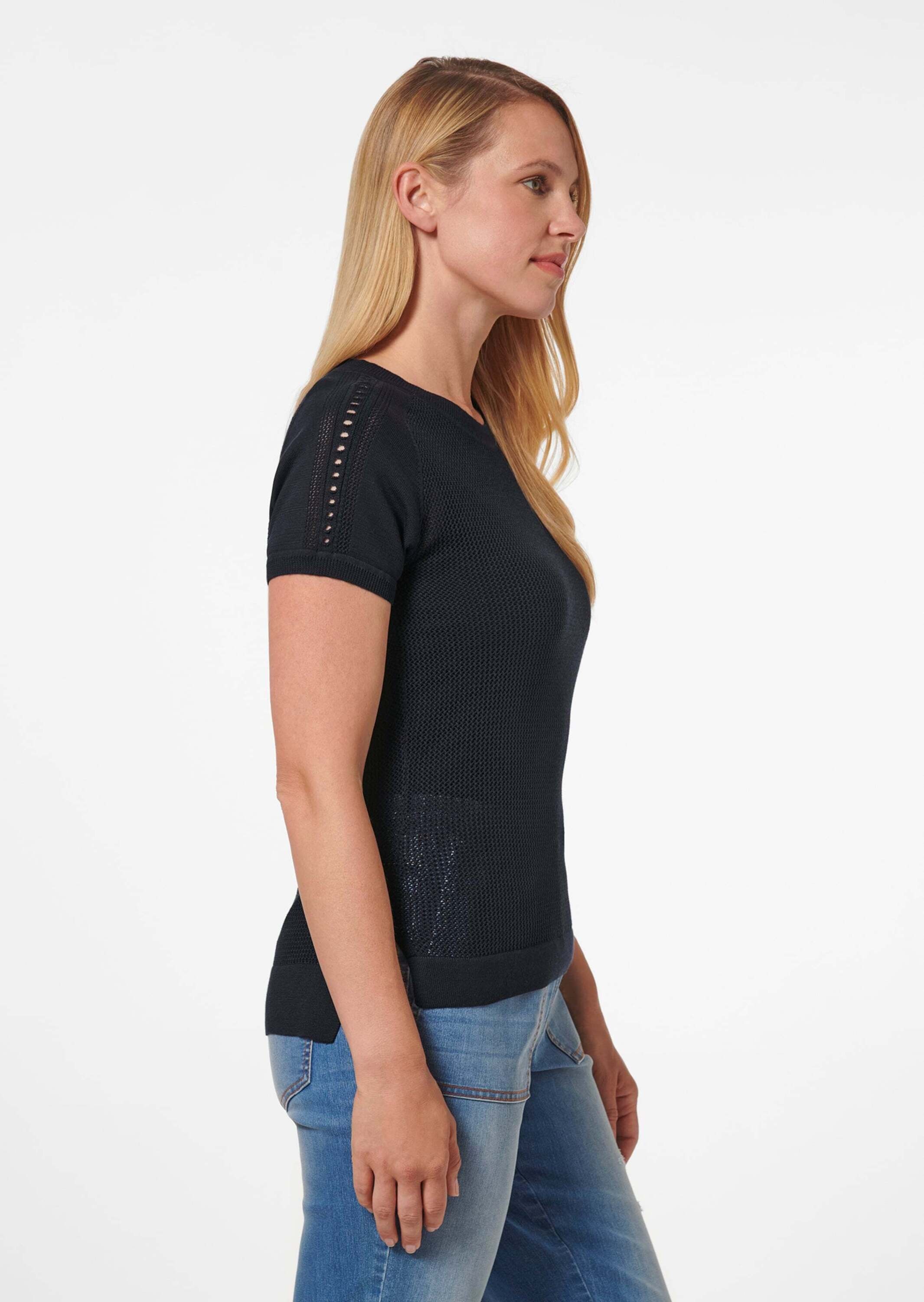 MADELEINE Longpullover »Pullover Netzpullover aus Supima-Baumwolle«