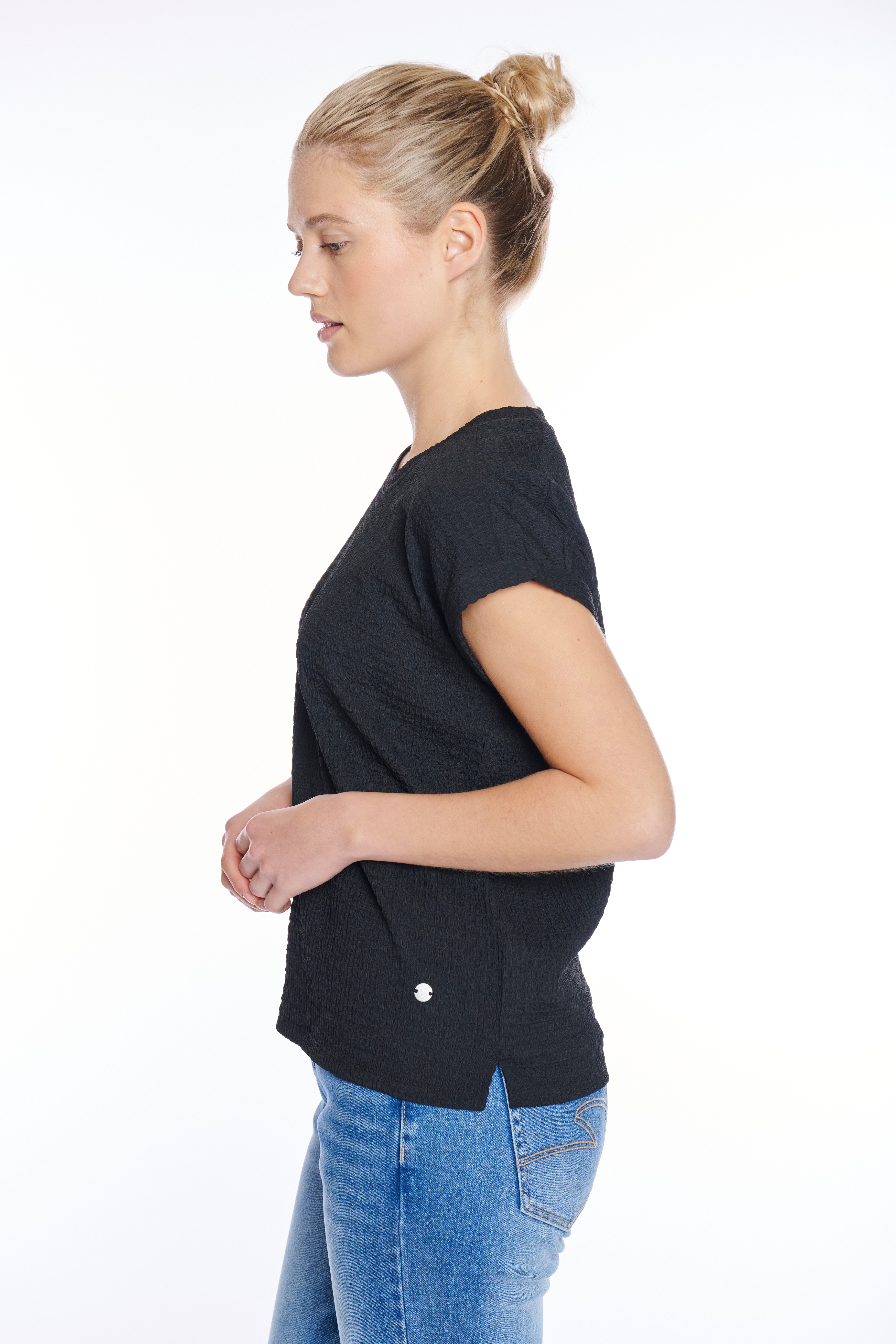 Thumbnail - ZABAIONE Kurzarmshirt "Al44legra" Crinkle-Ware